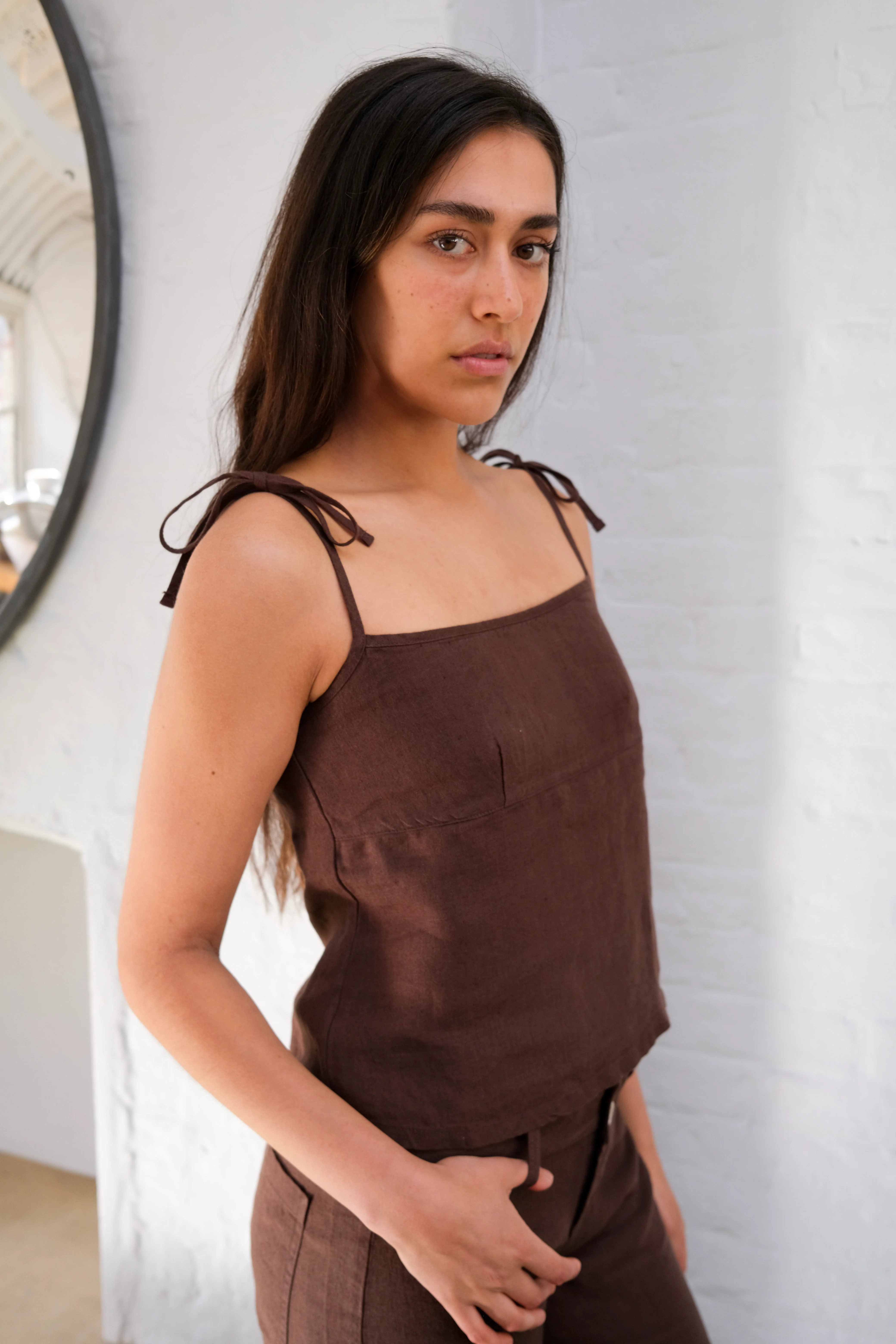 Arla Top - Brown - Image 4