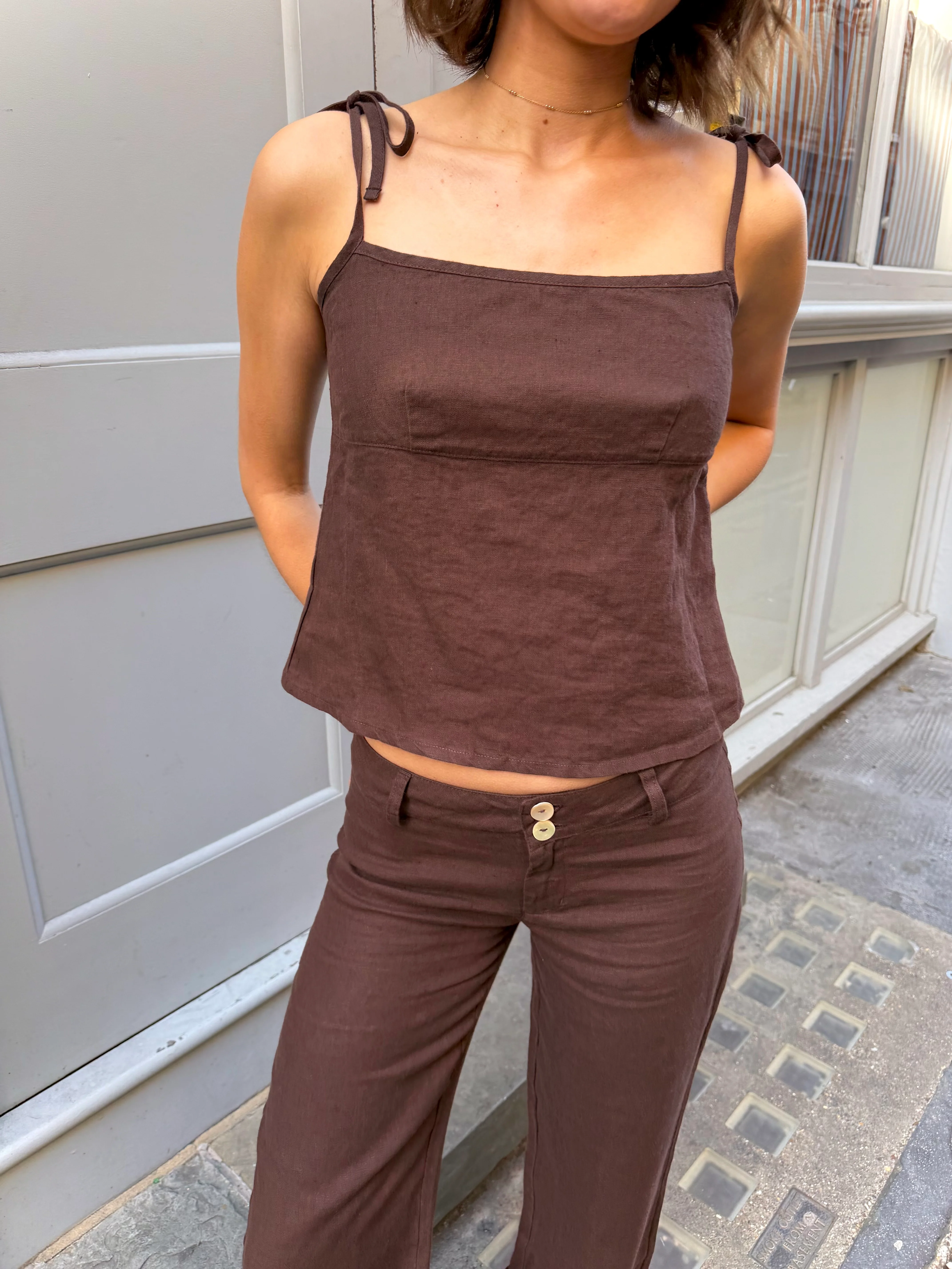 Arla Top - Brown - Image 5