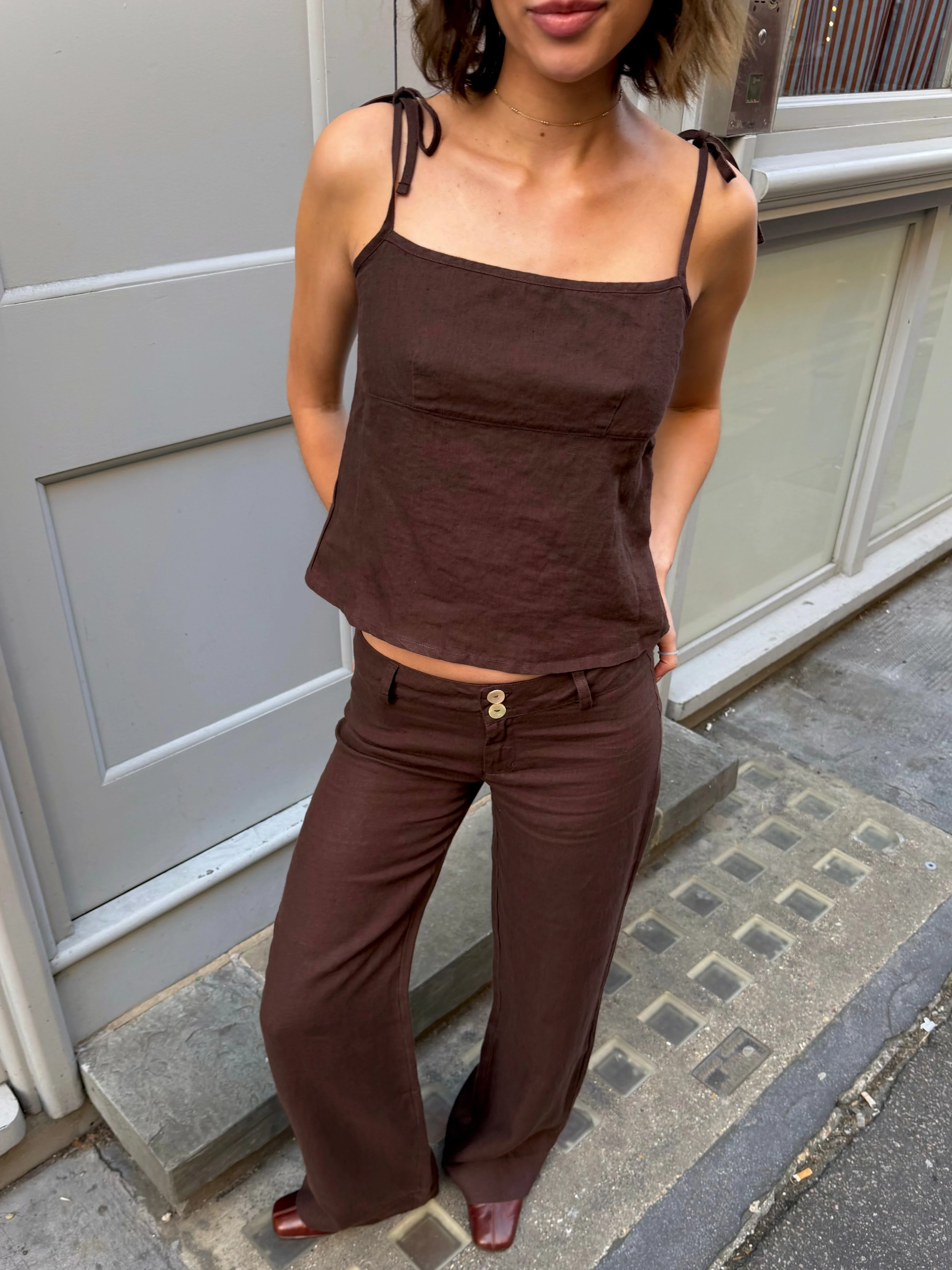 Arla Top - Brown - Image 6