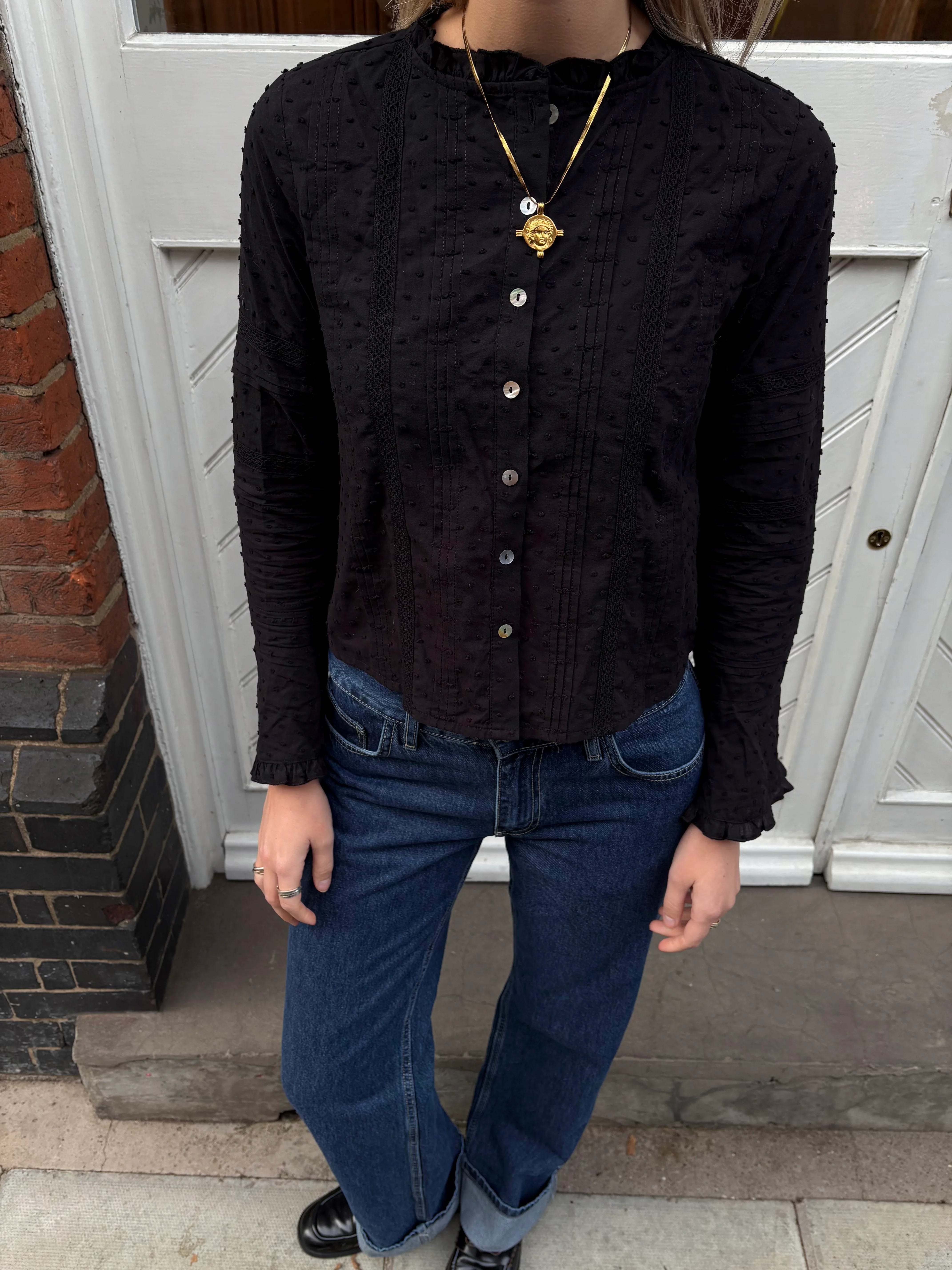 Callie Blouse - Black - Image 3