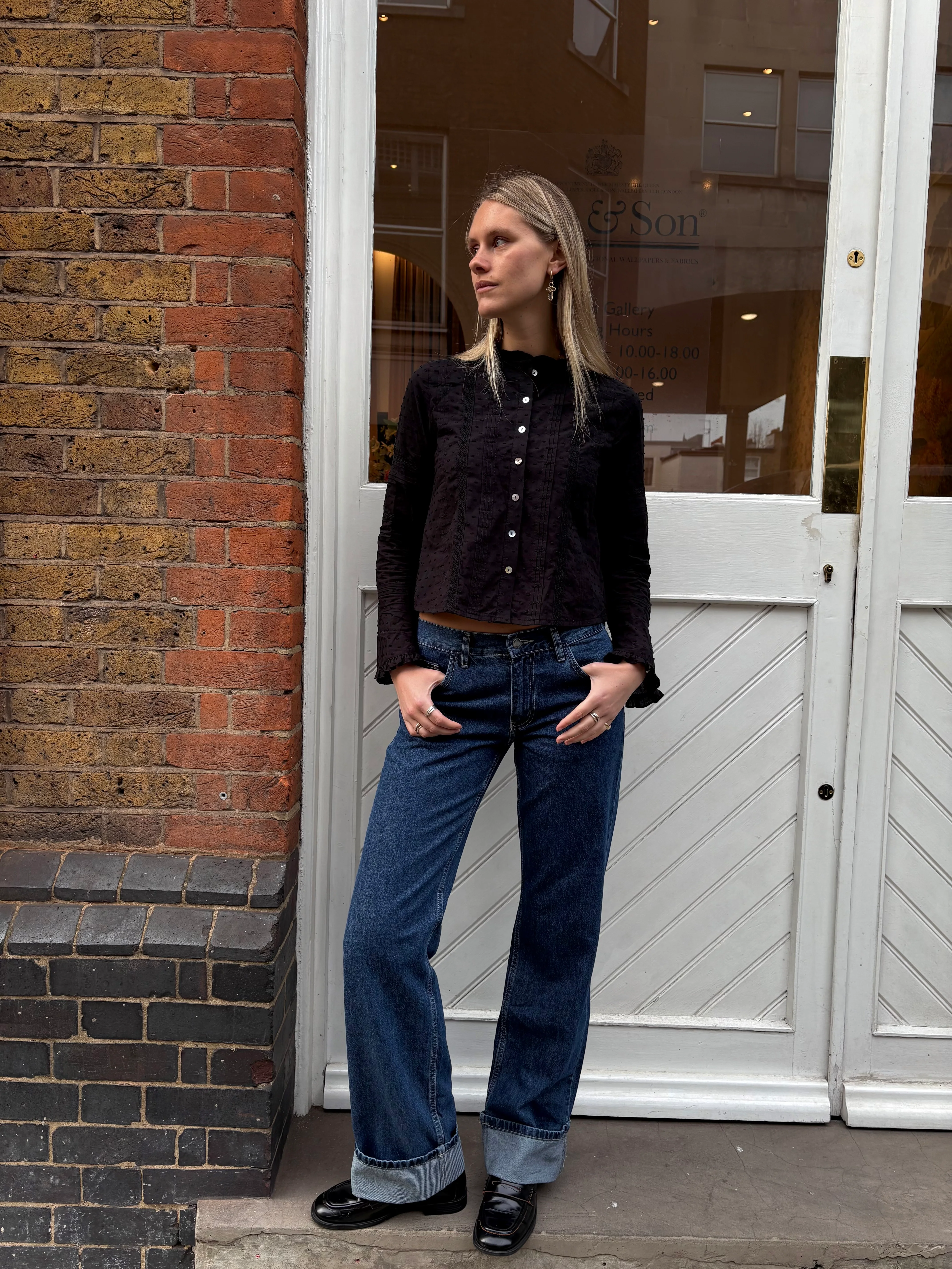 Callie Blouse - Black - Image 4