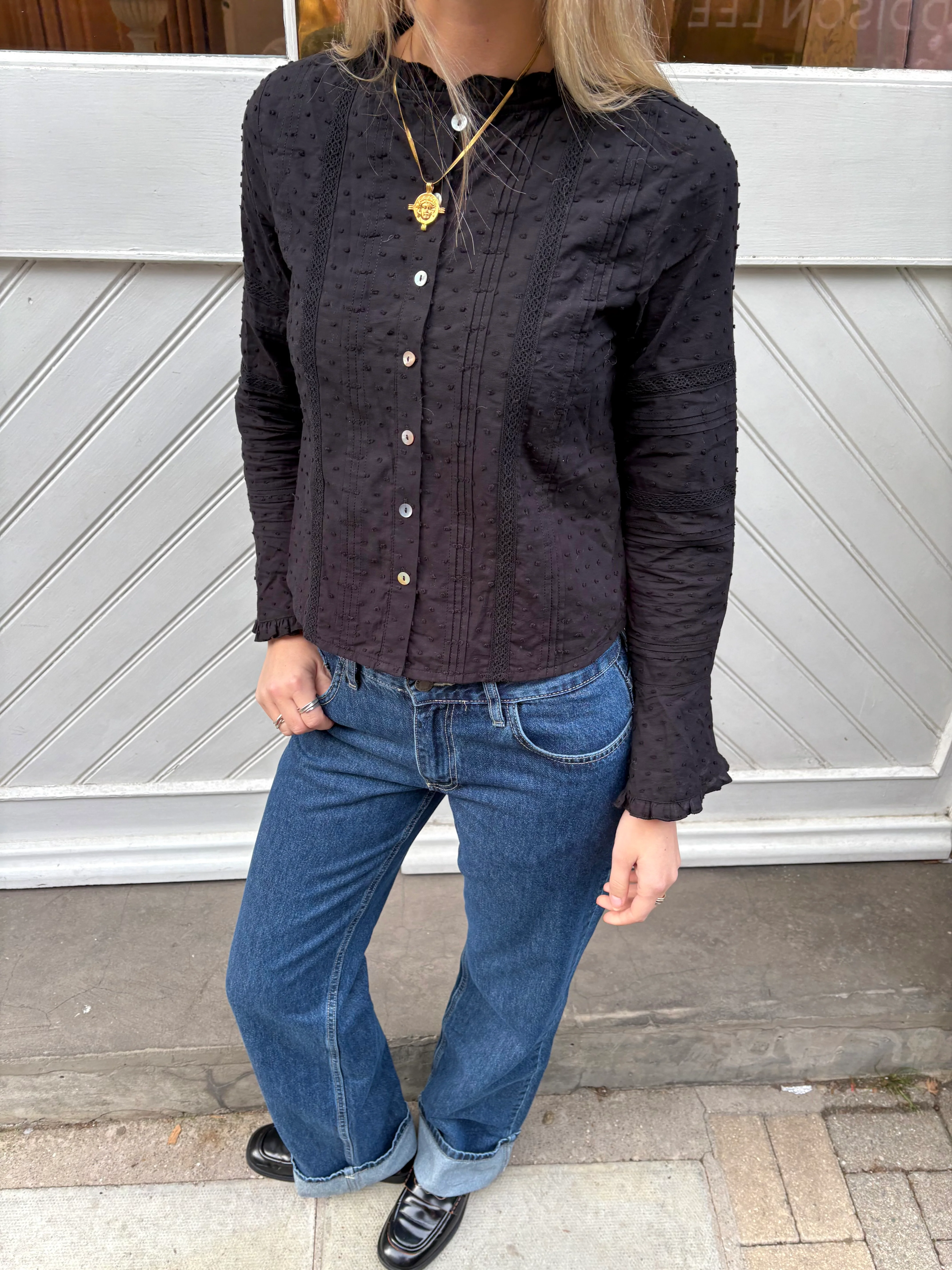 Callie Blouse - Black - Image 5