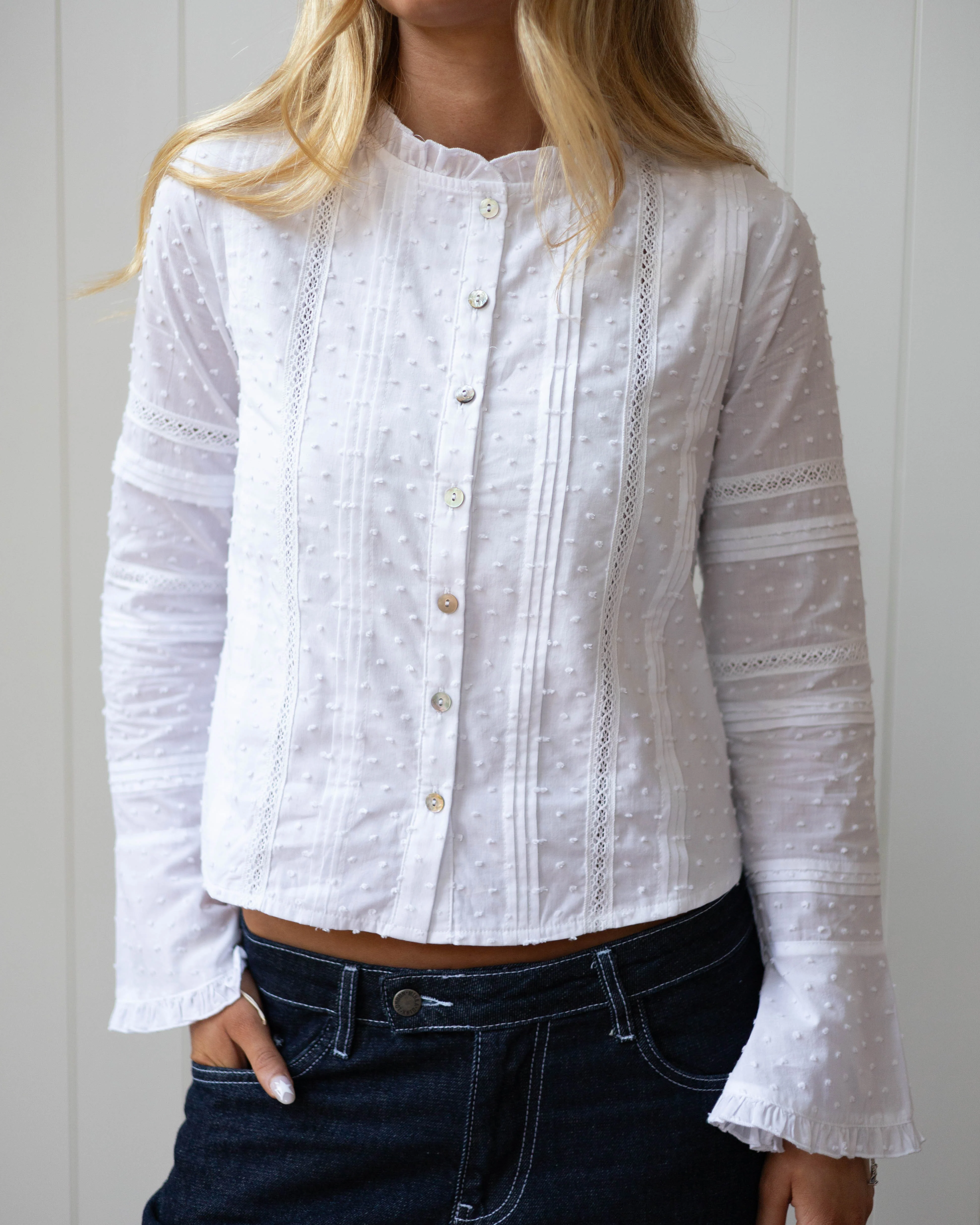 Callie Blouse - White - Image 6