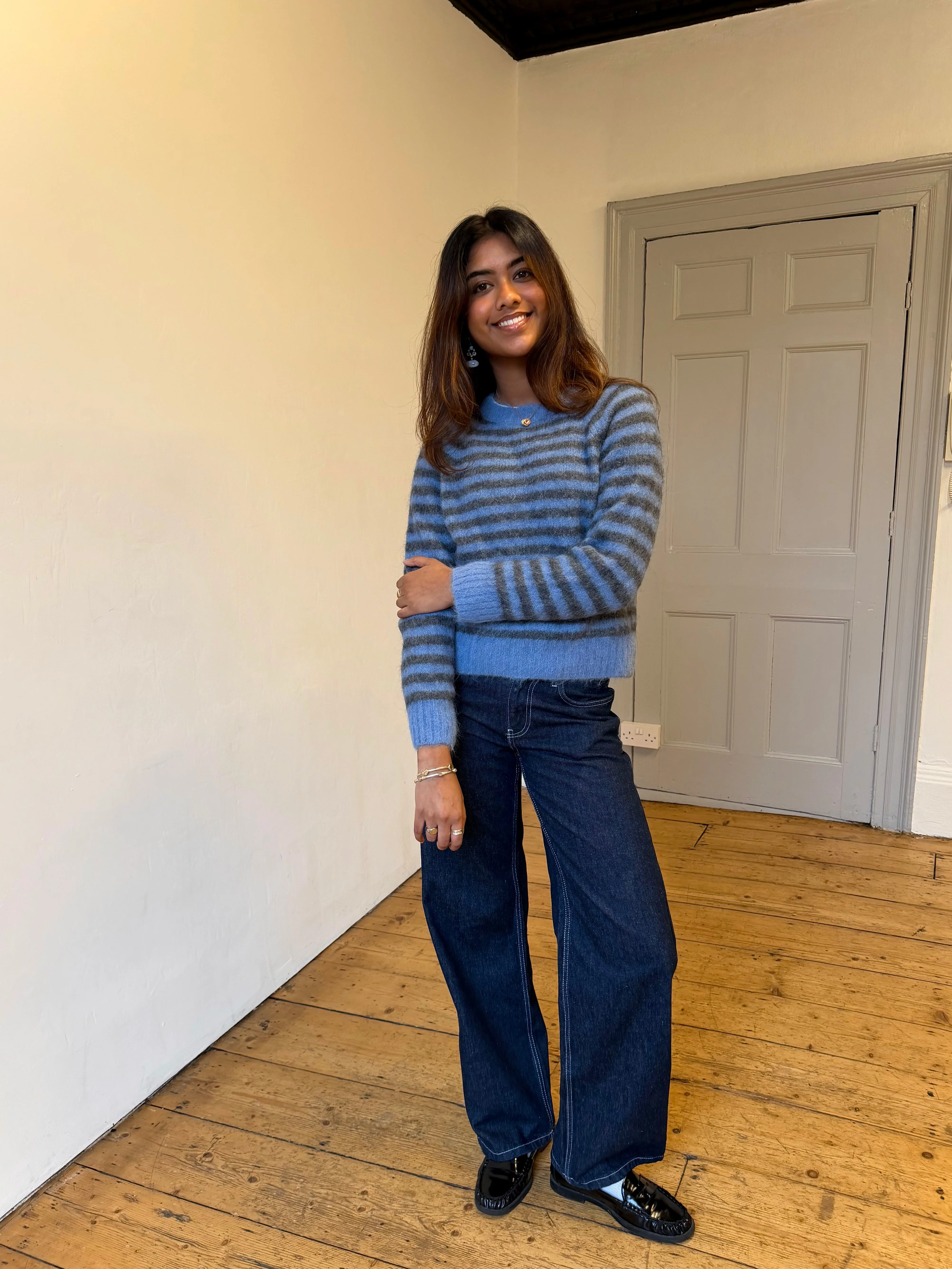 Cara Jumper - Blue & Grey - Image 6