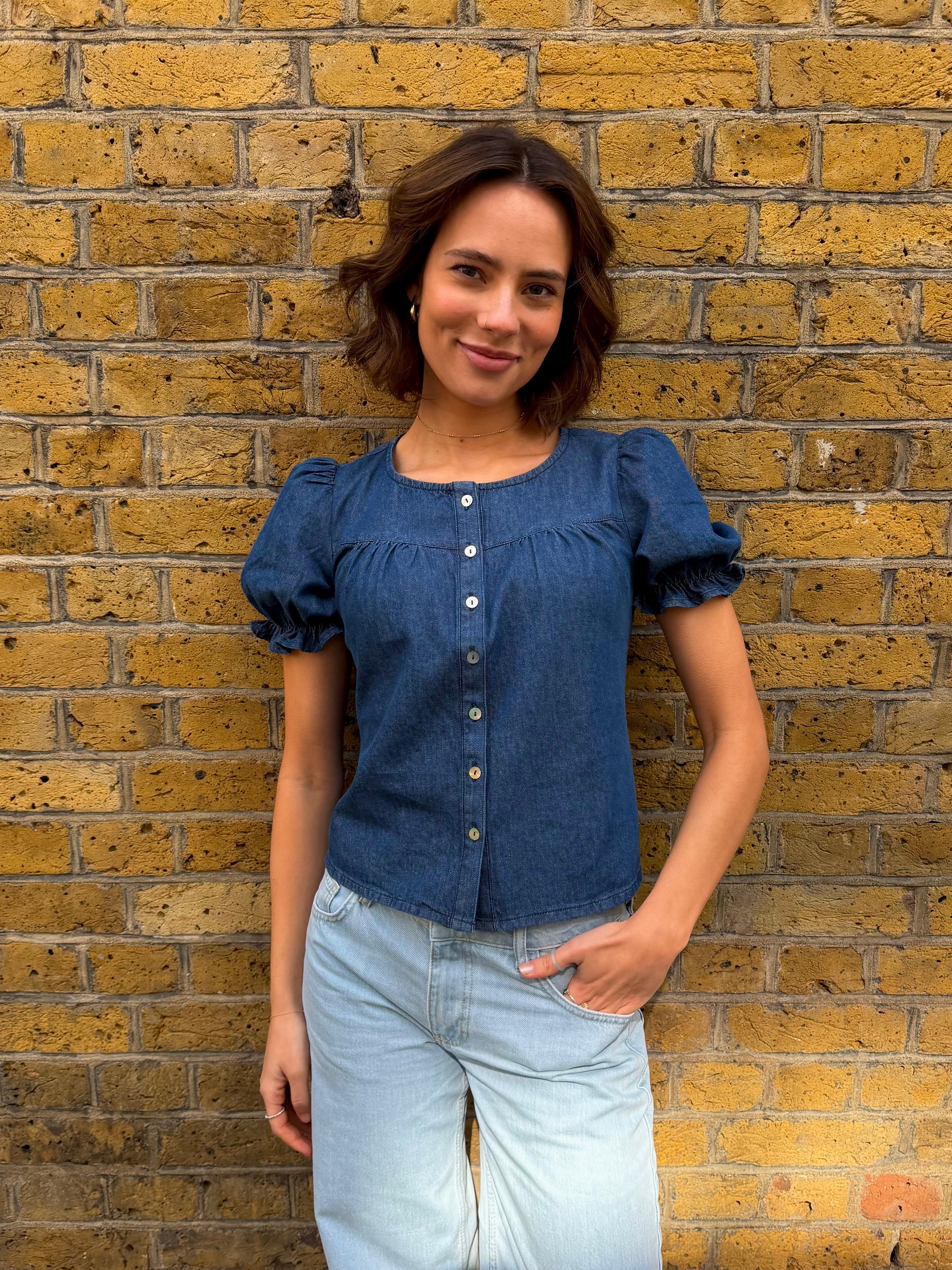 Perdie Blouse - Indigo - Image 2