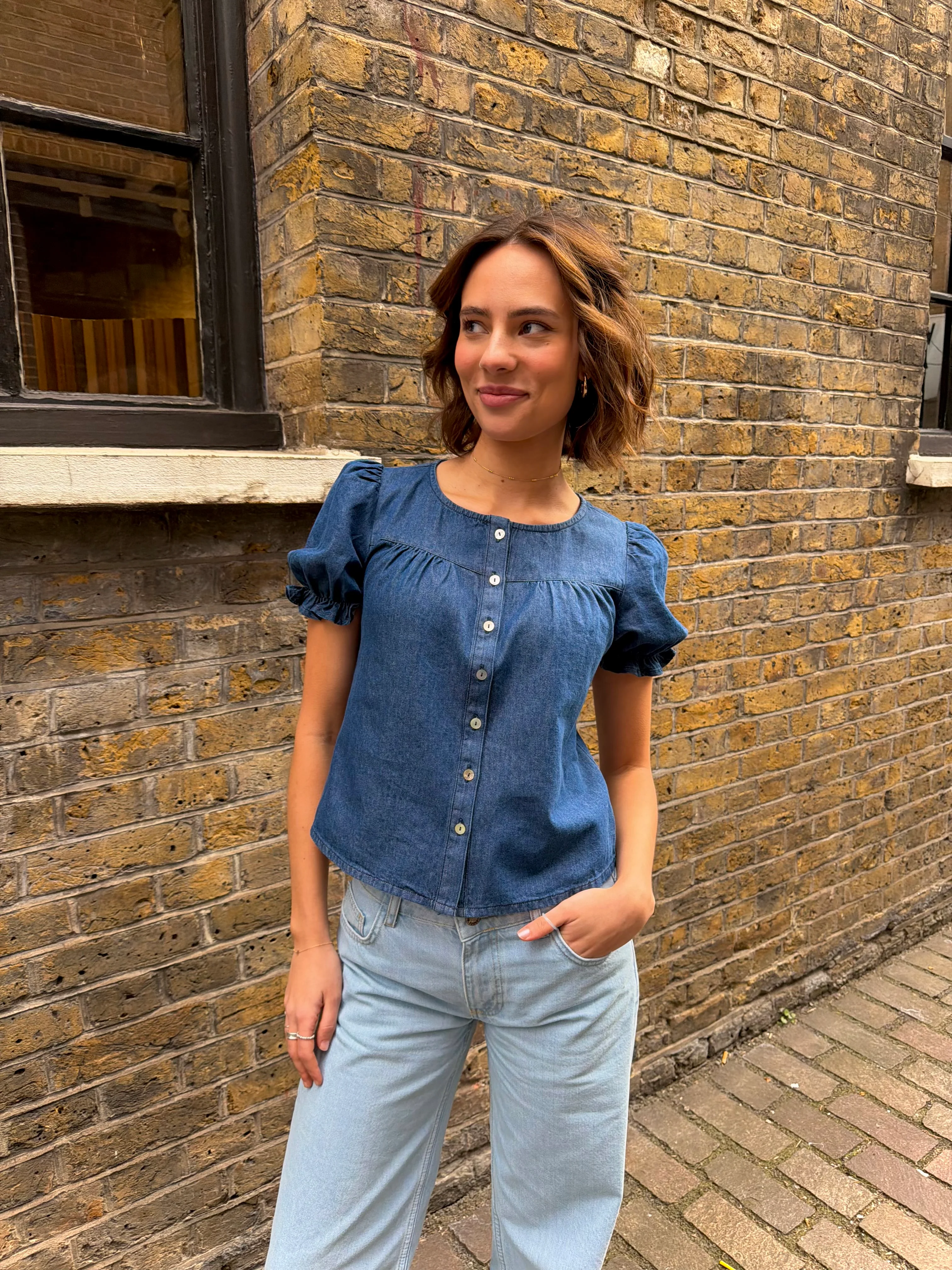 Perdie Blouse - Indigo - Image 3