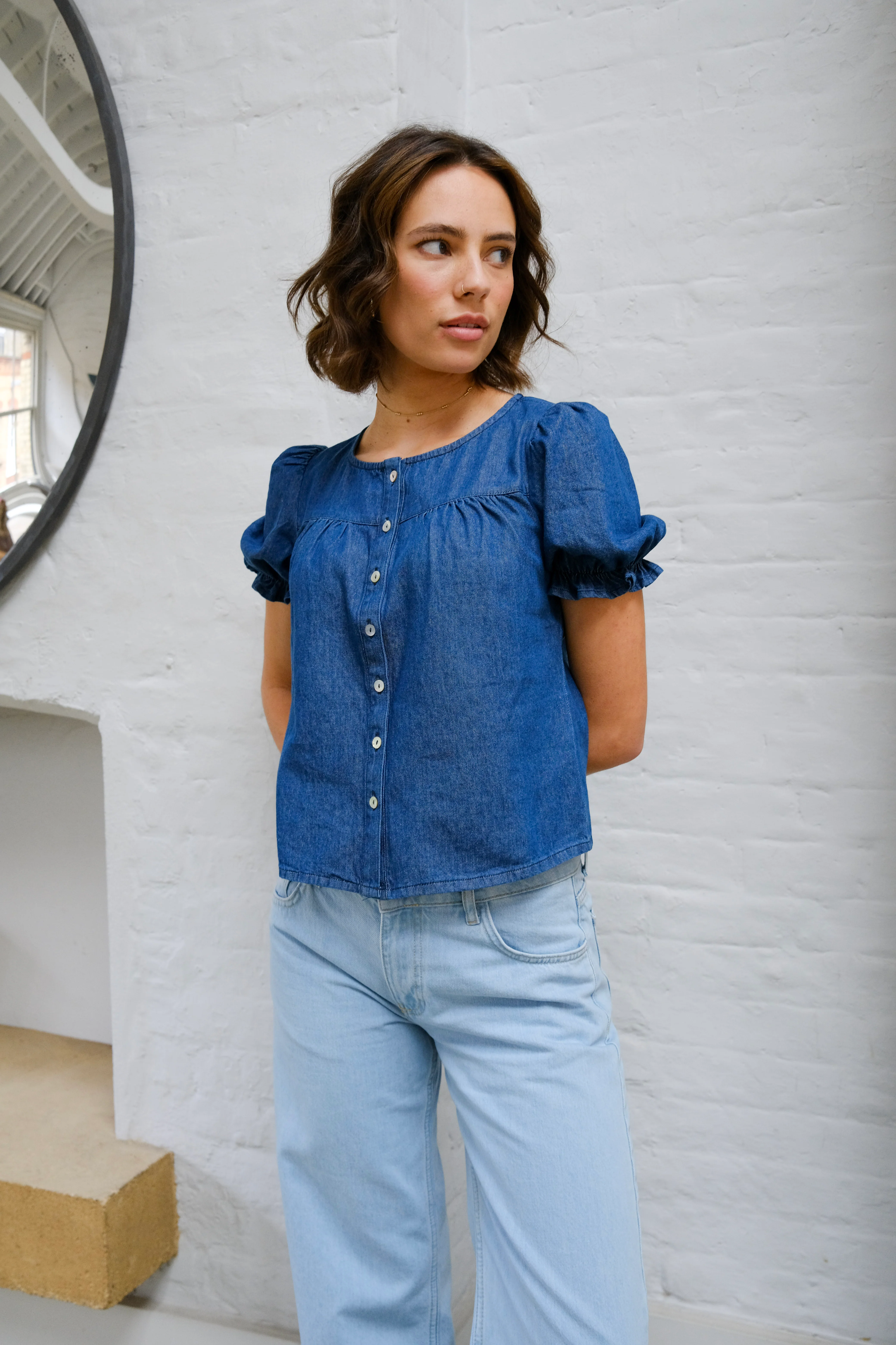 Perdie Blouse - Indigo - Image 6
