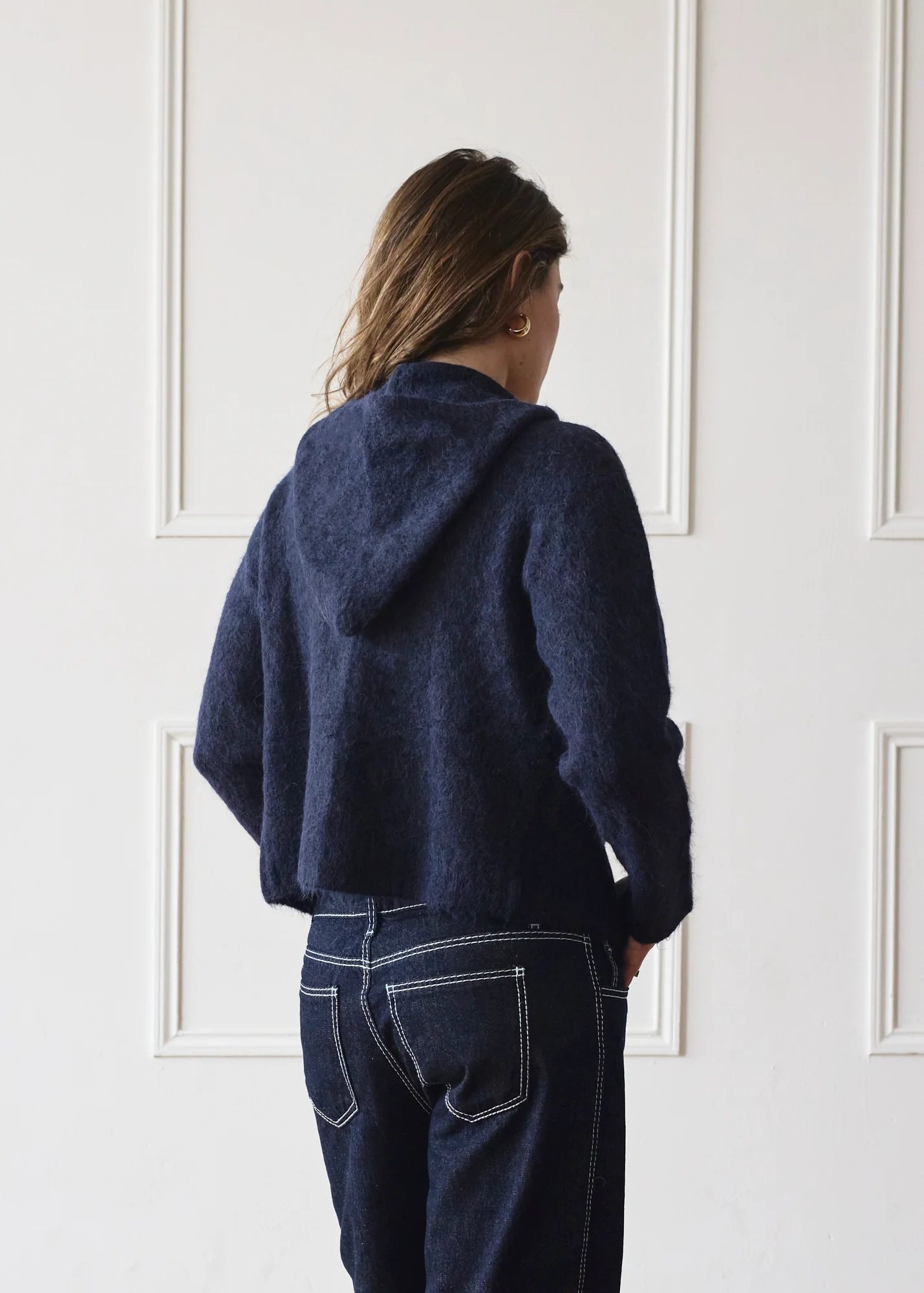 Dual Zip Hoodie - Navy - Image 5