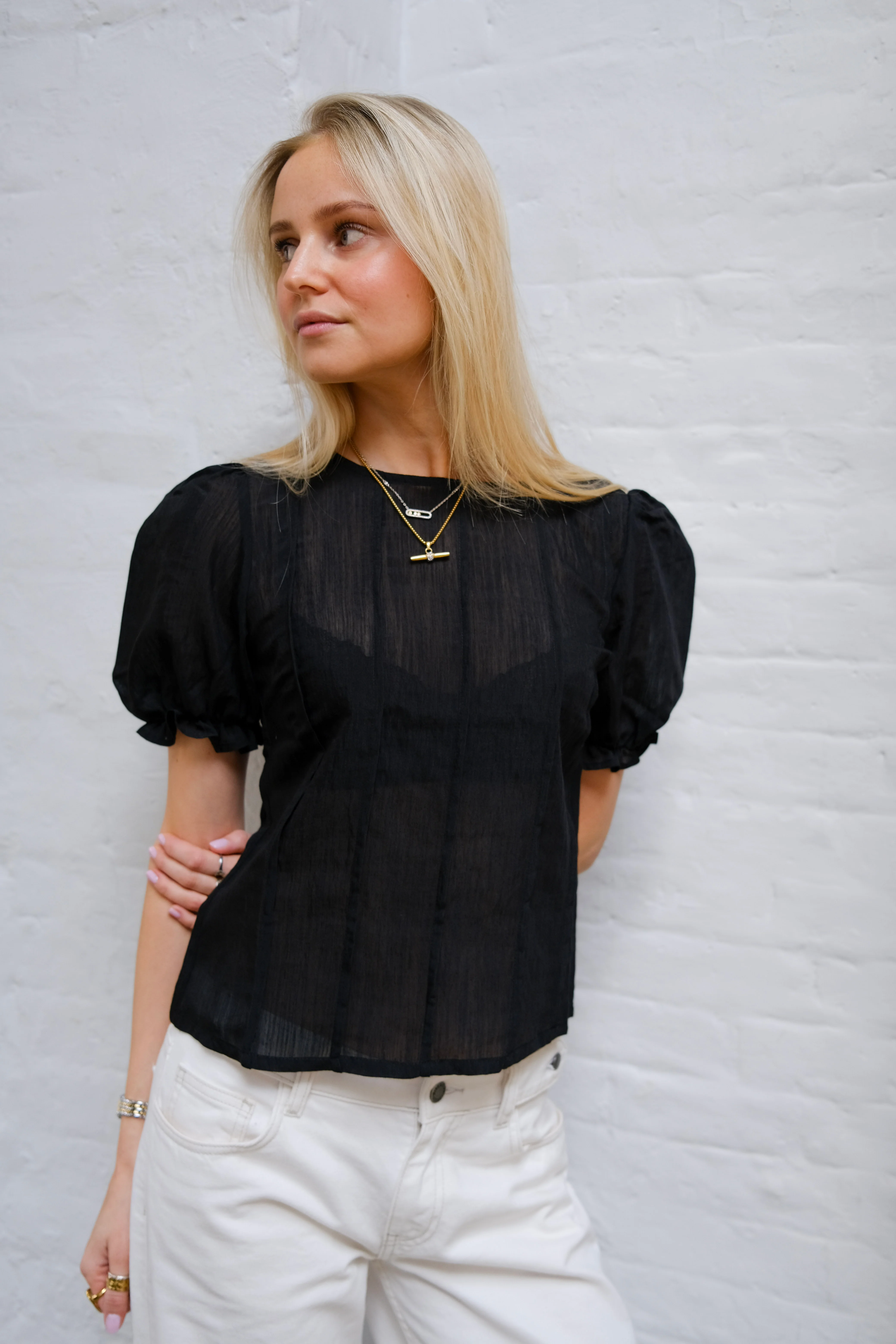 Ida Blouse - Black - Image 12
