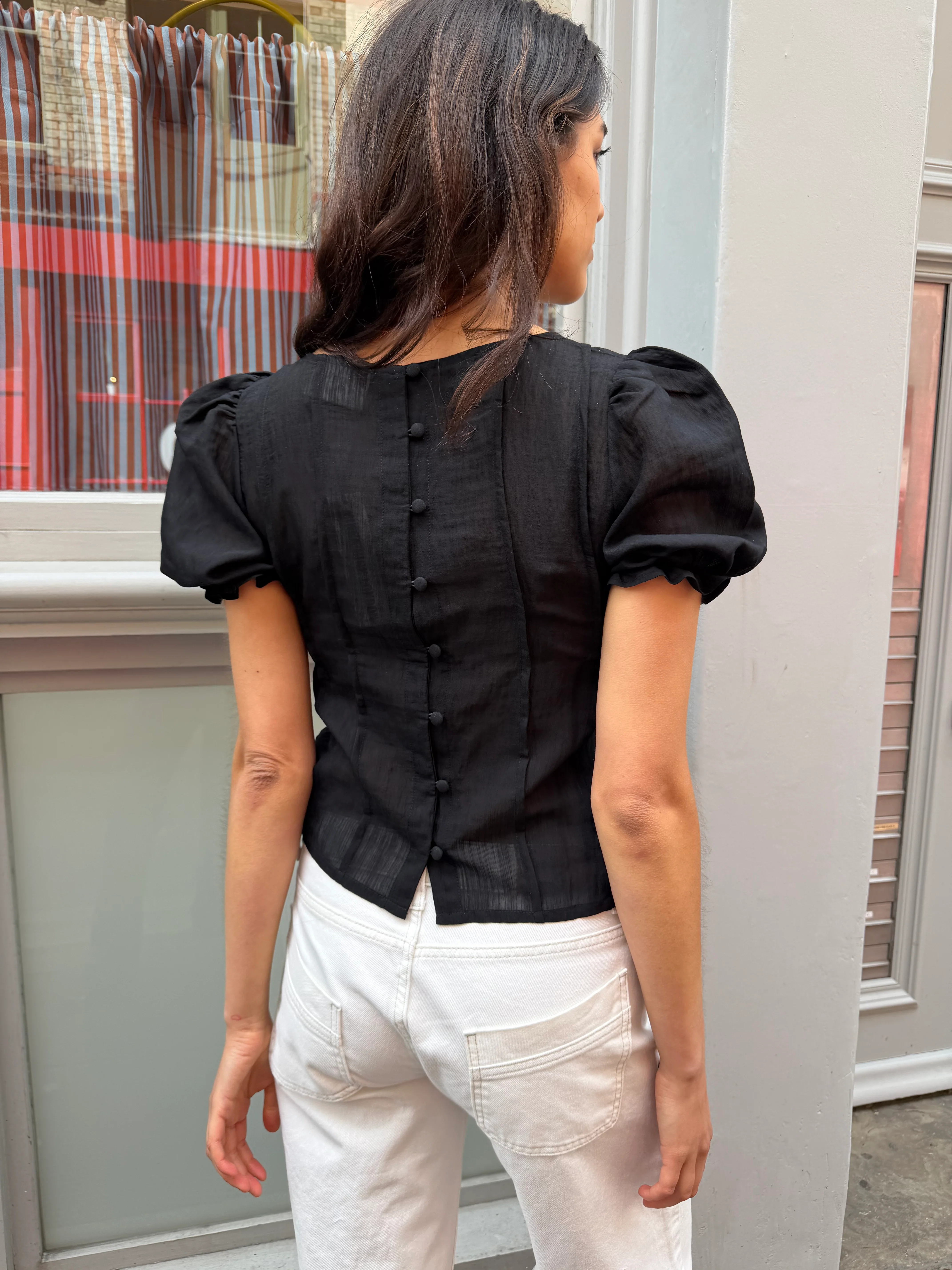 Ida Blouse - Black - Image 3