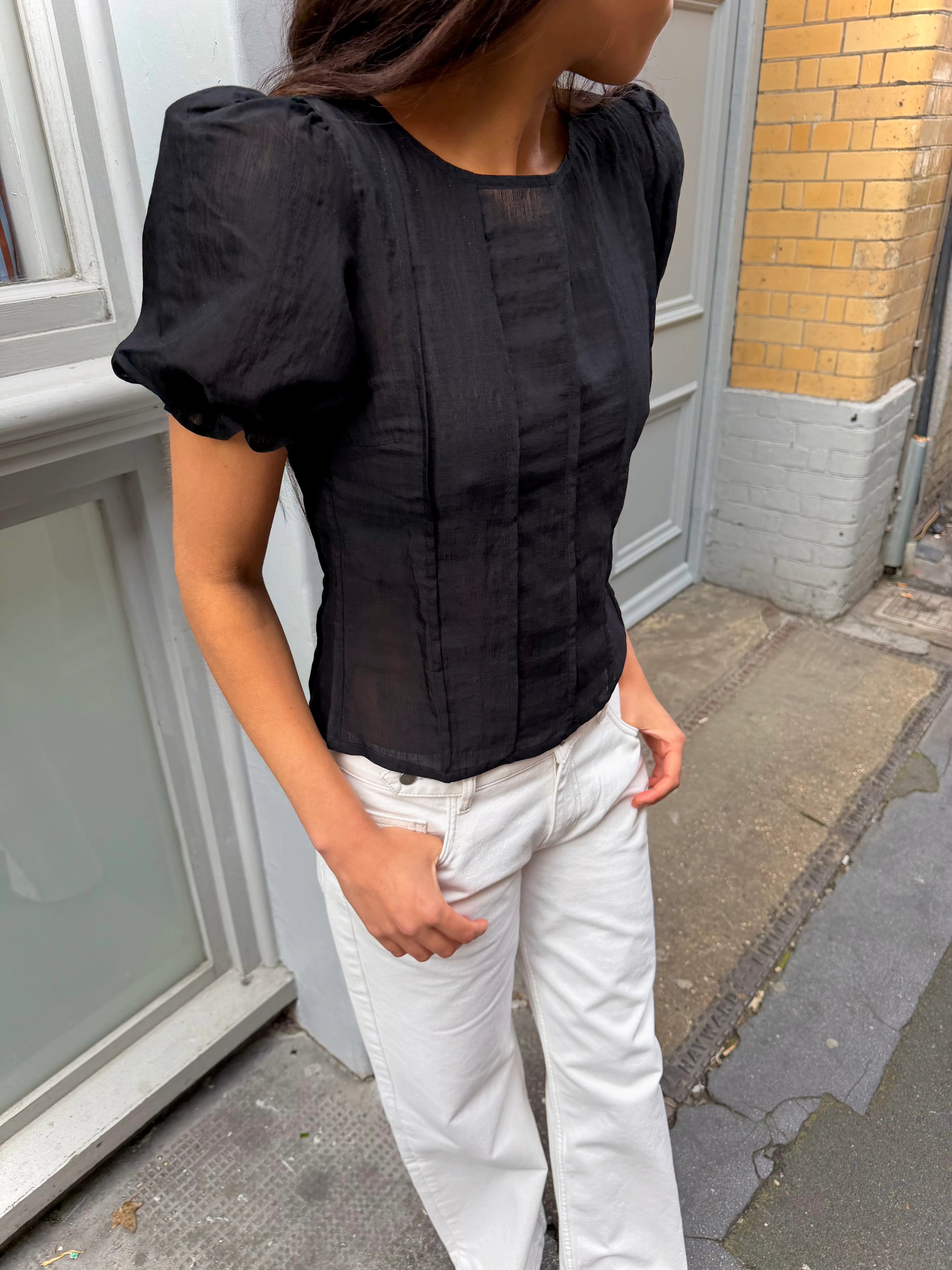 Ida Blouse - Black - Image 4