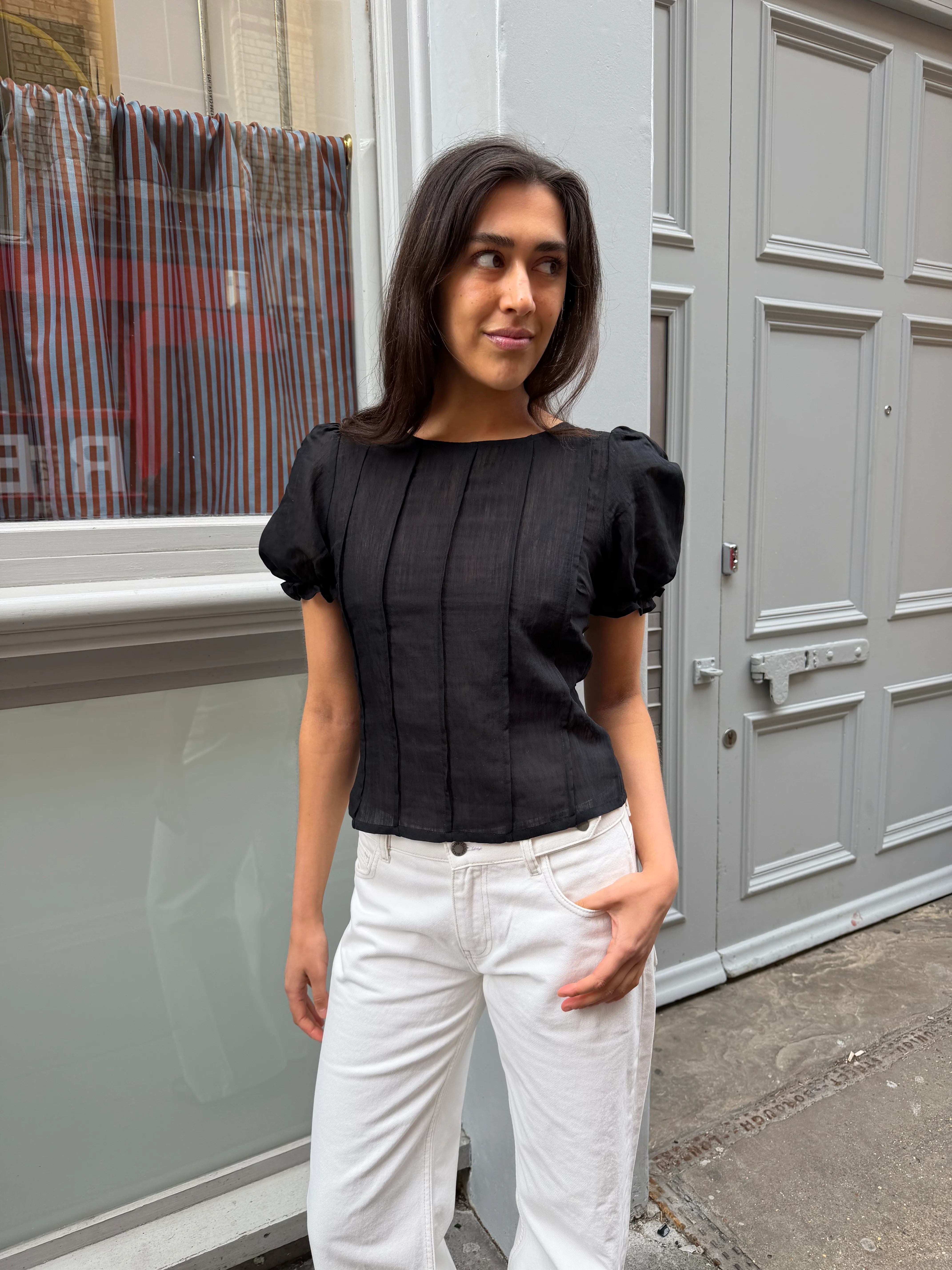 Ida Blouse - Black - Image 6