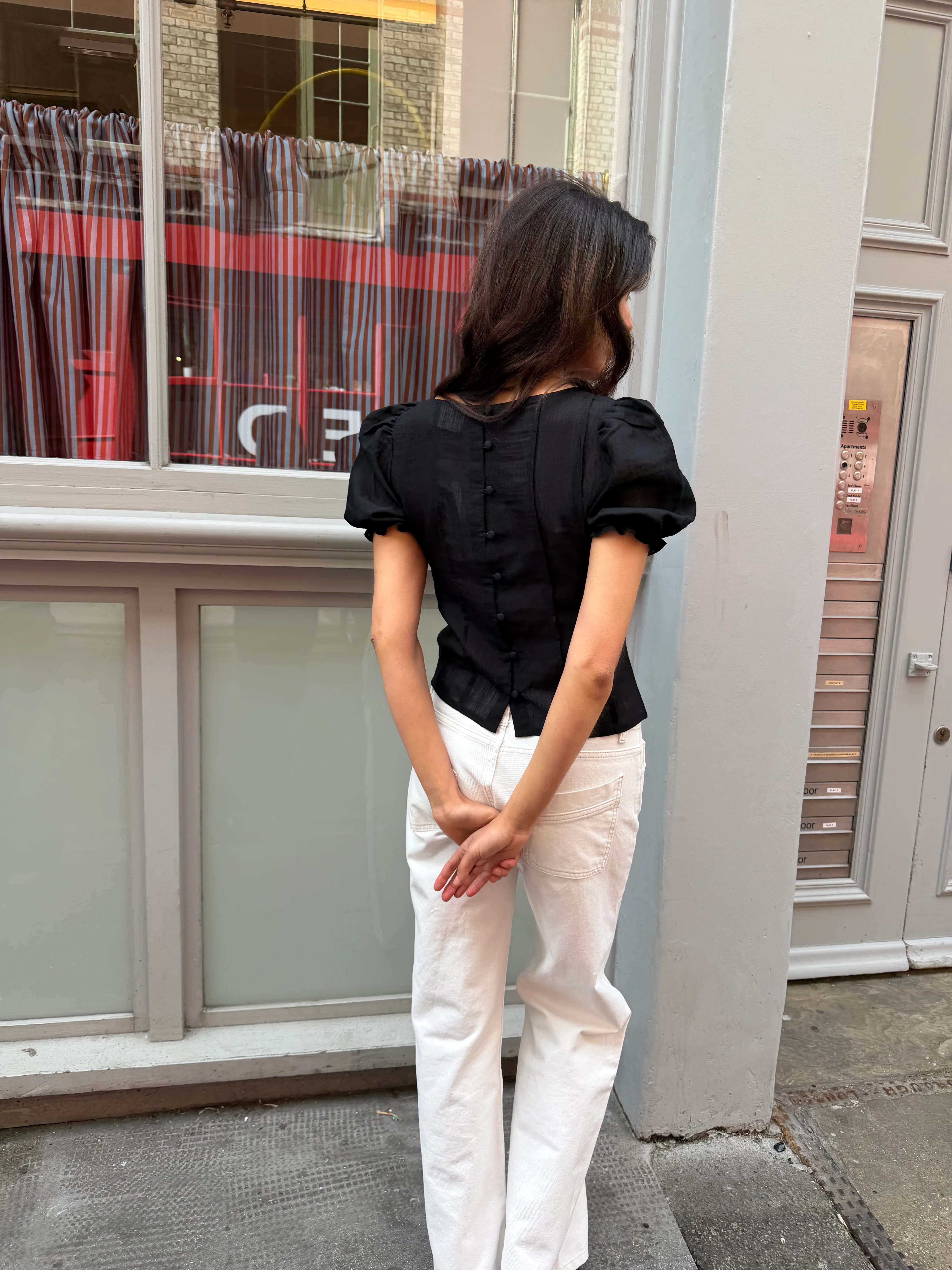 Ida Blouse - Black - Image 7