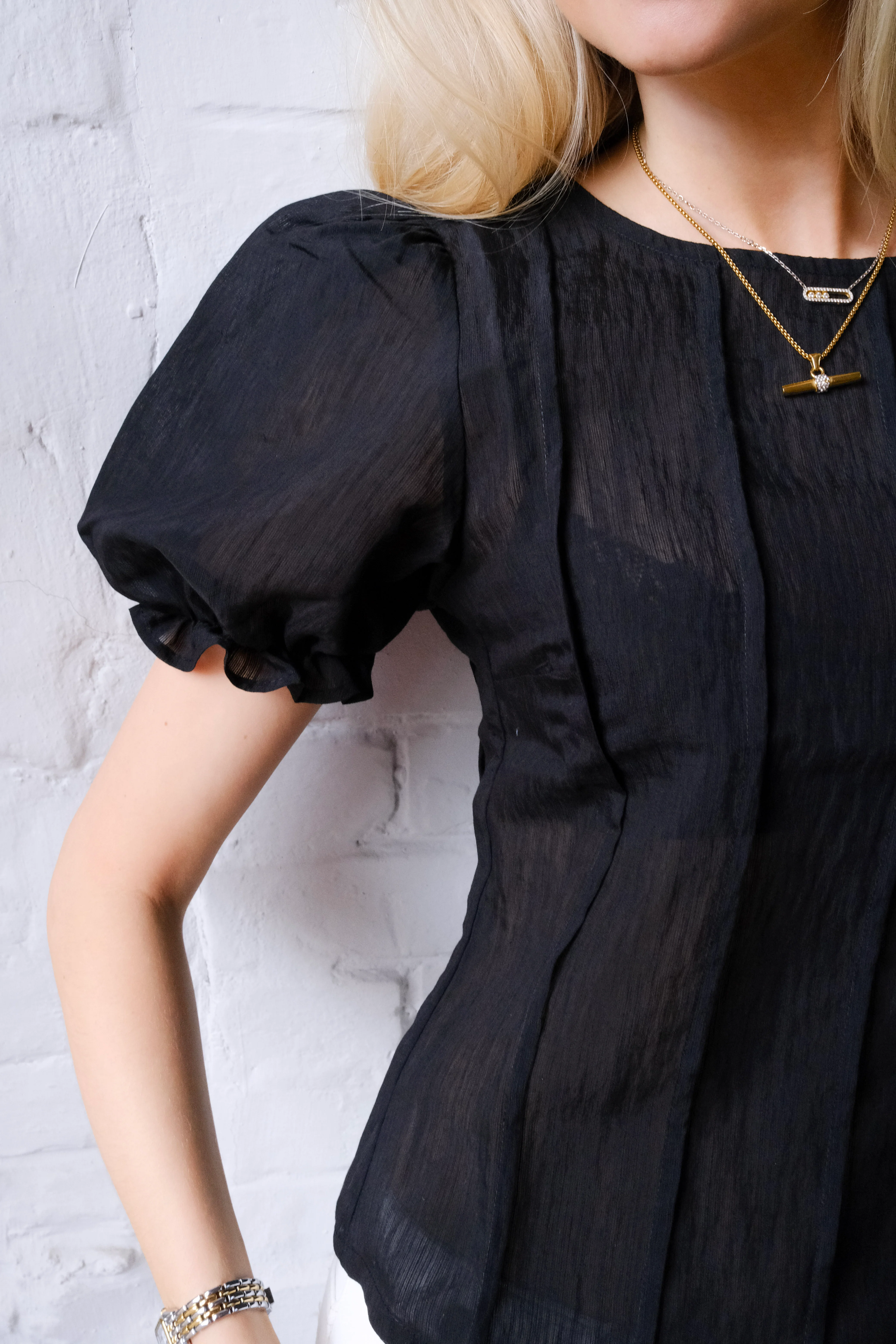 Ida Blouse - Black - Image 9