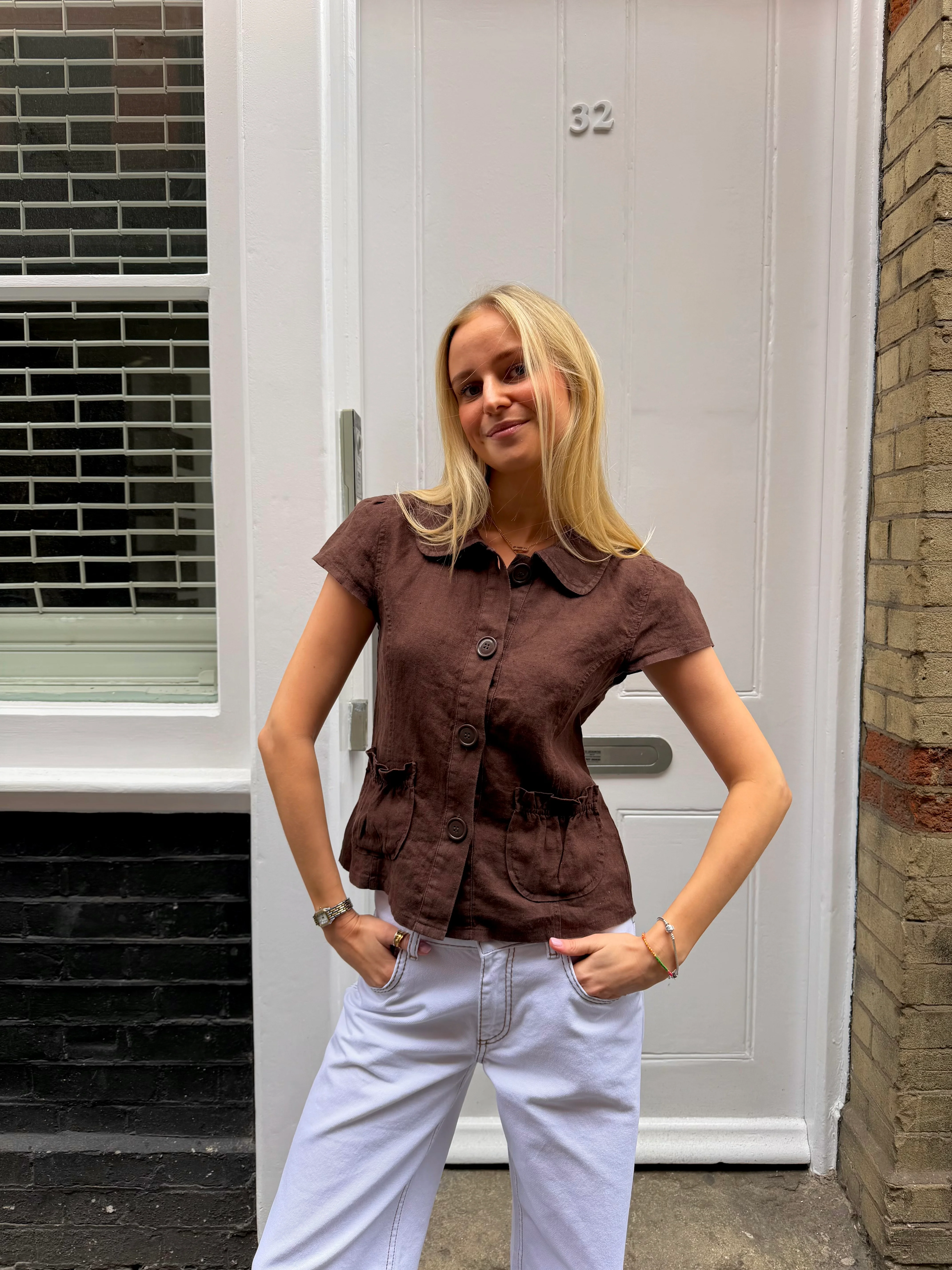 Margot Top - Brown - Image 2