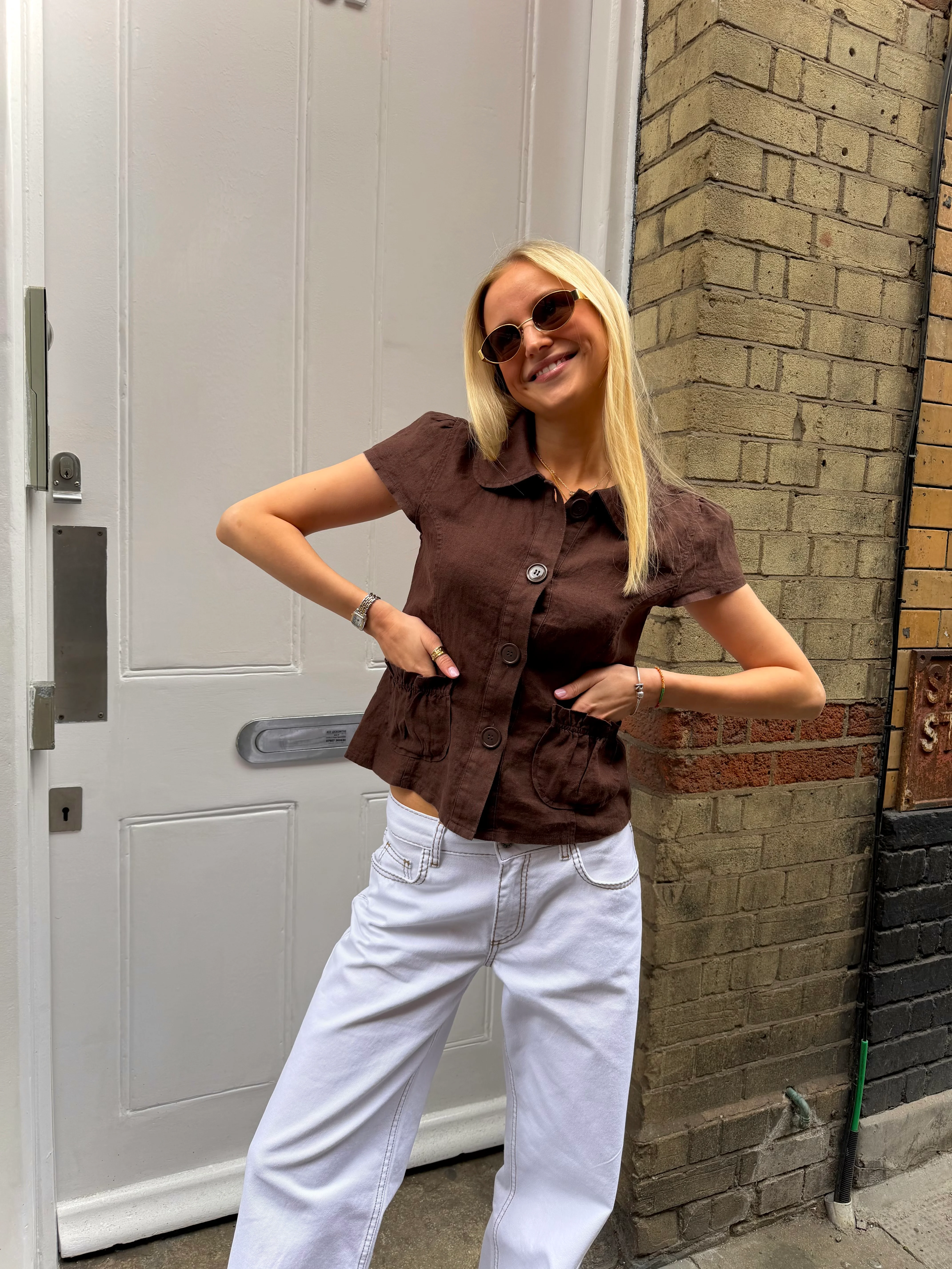Margot Top - Brown - Image 3