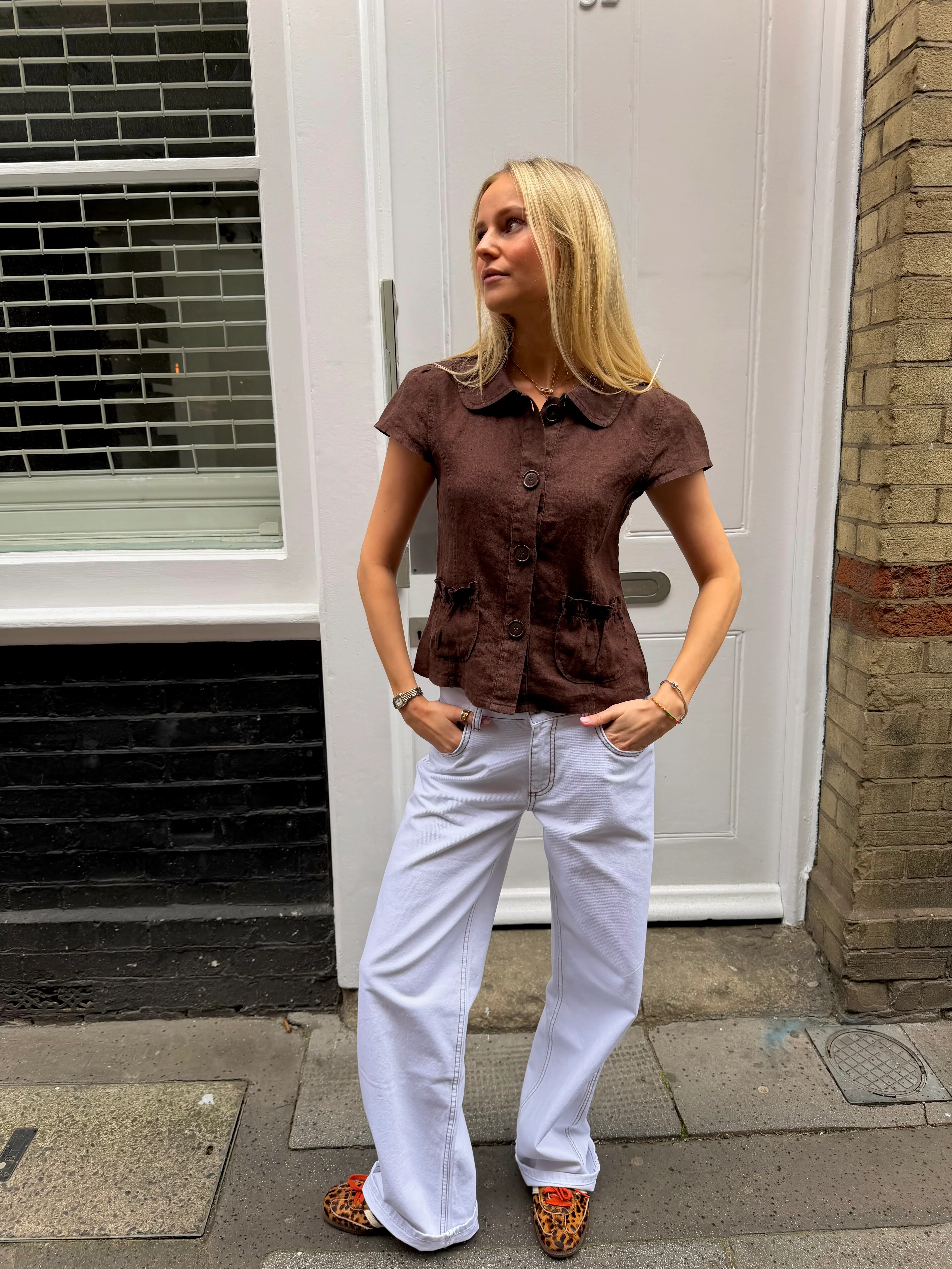 Margot Top - Brown - Image 4