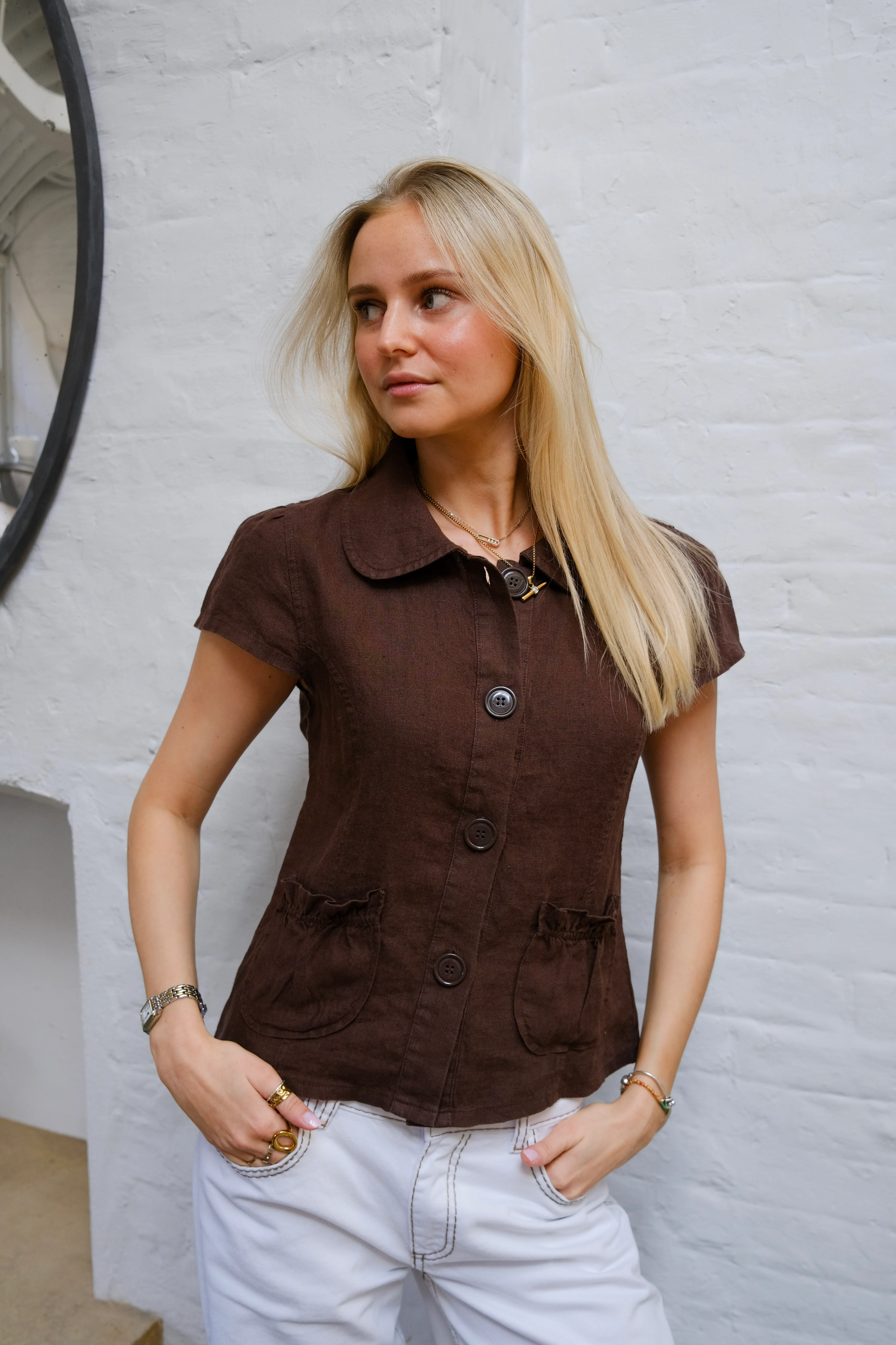 Margot Top - Brown - Image 7