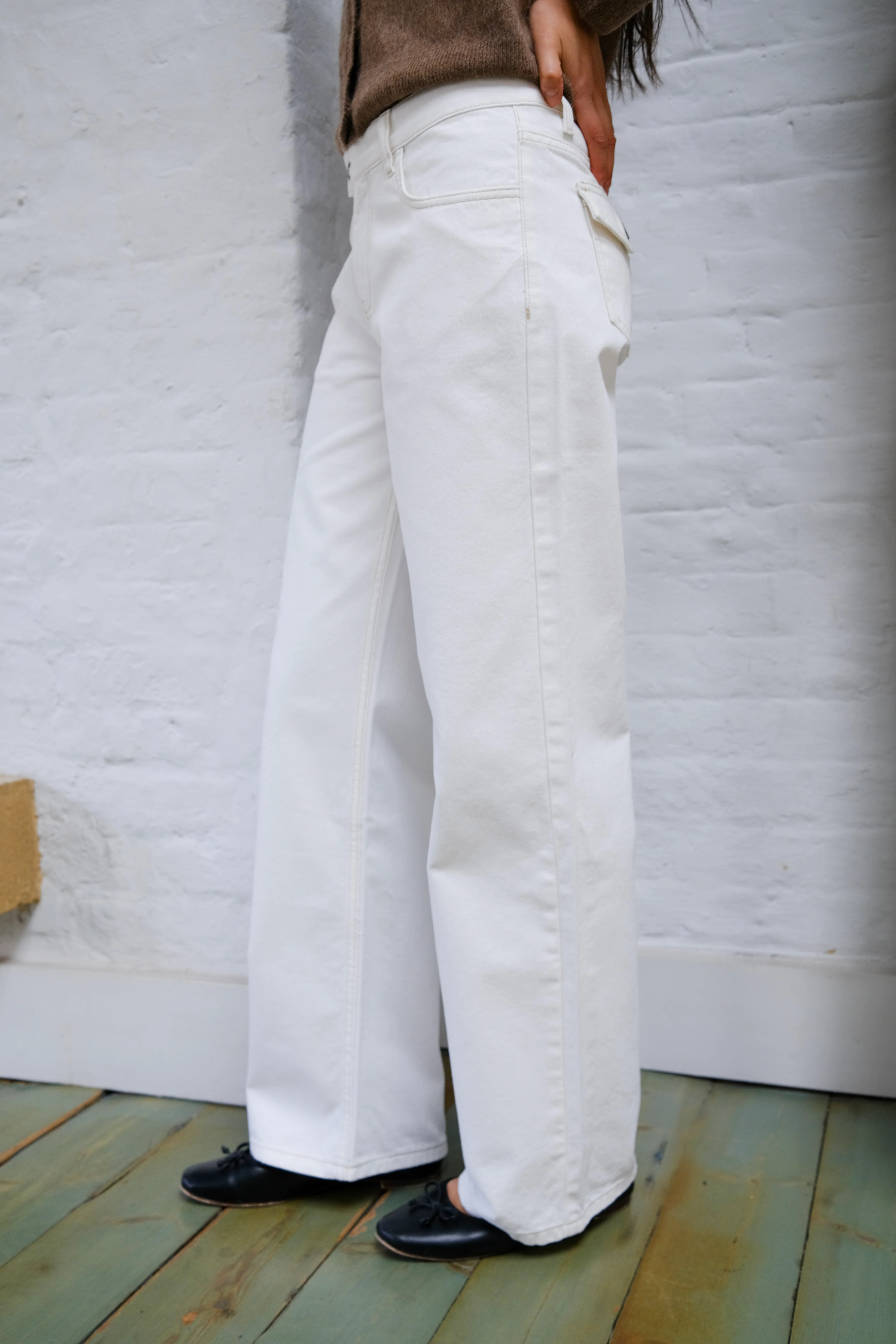 Nina Jeans - White & Brown - Image 8
