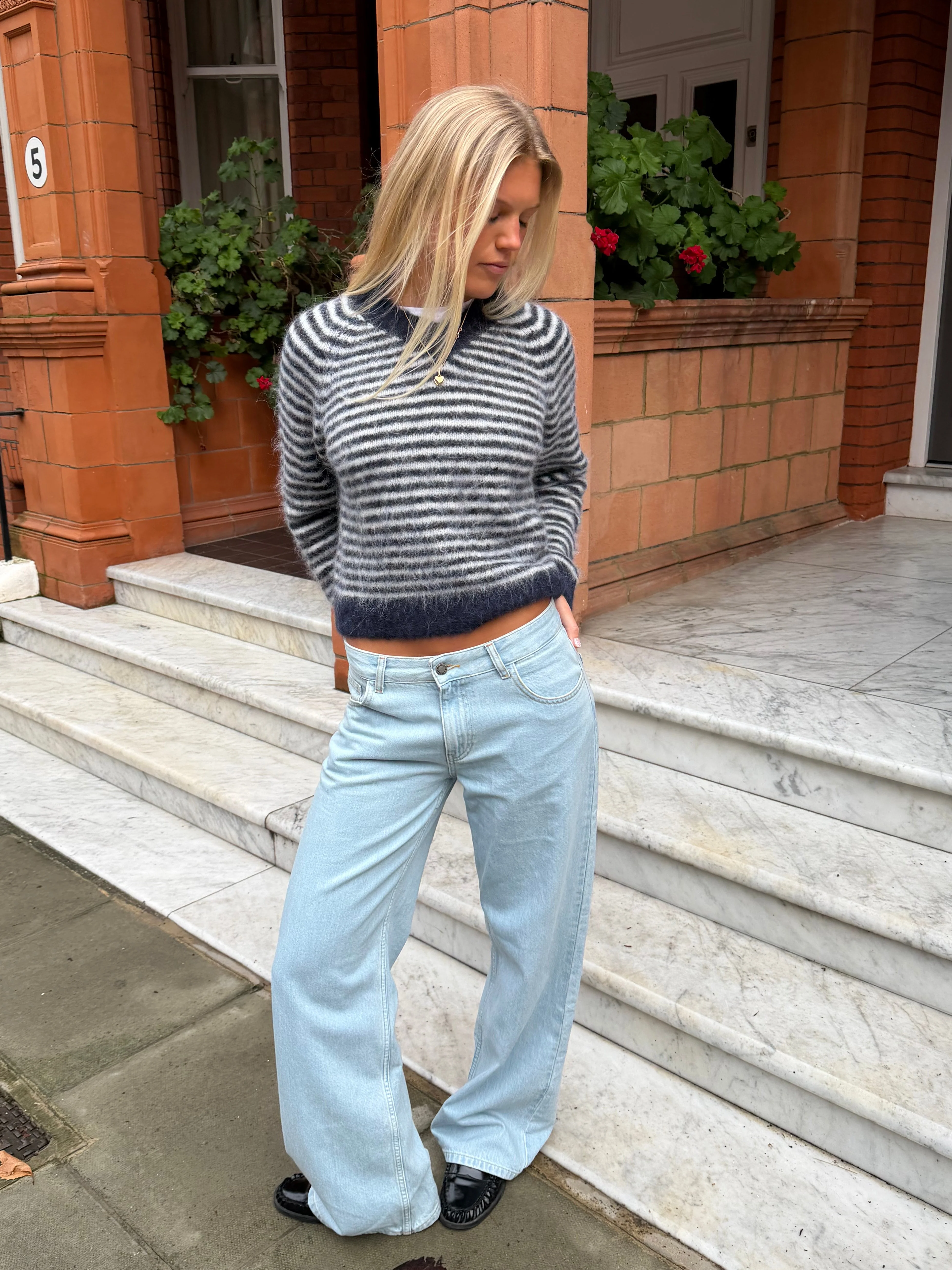 Orla Jumper - Navy Stripe - Image 5