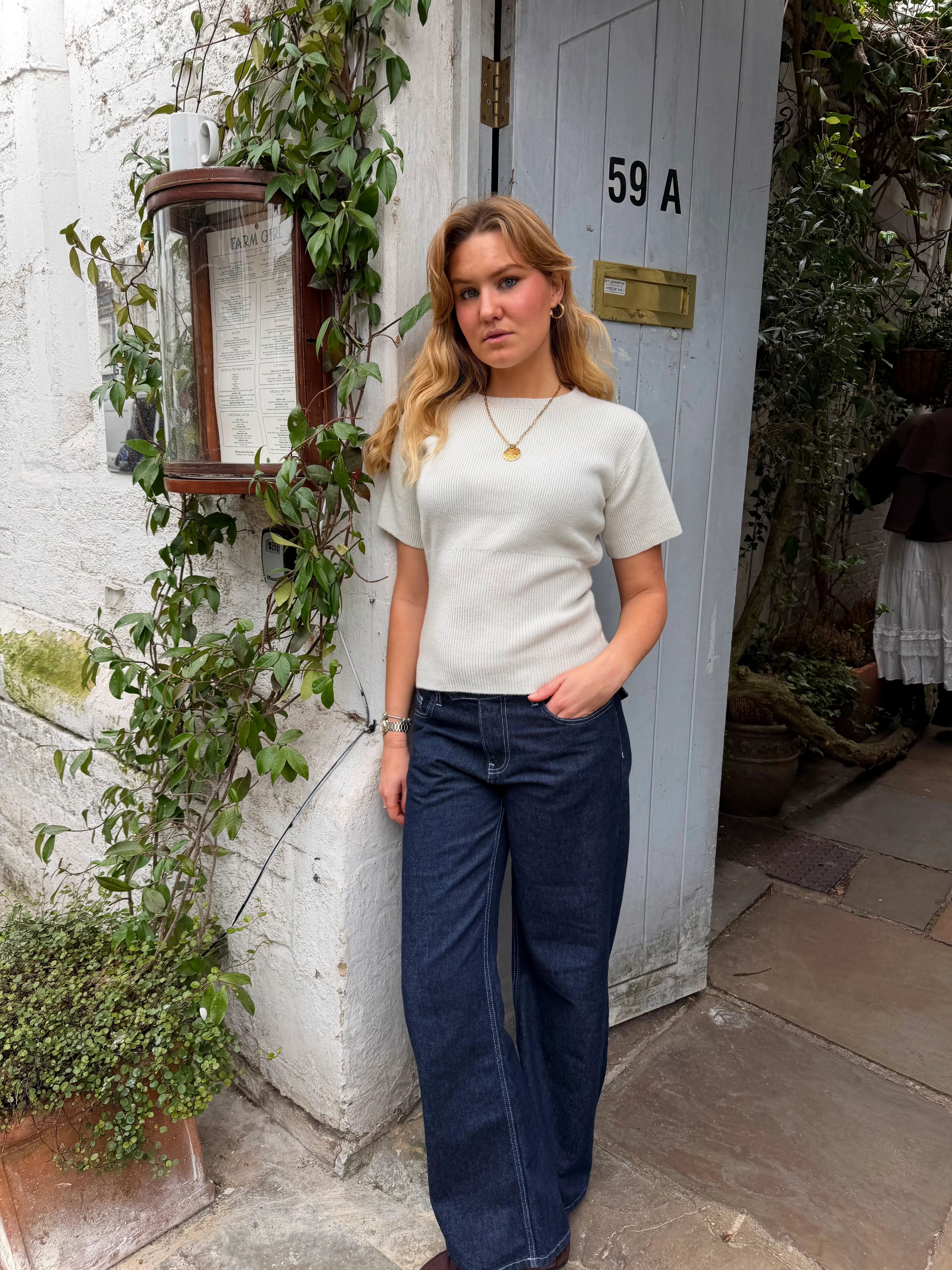 Sofie Knit Top - Duck Egg - Image 4