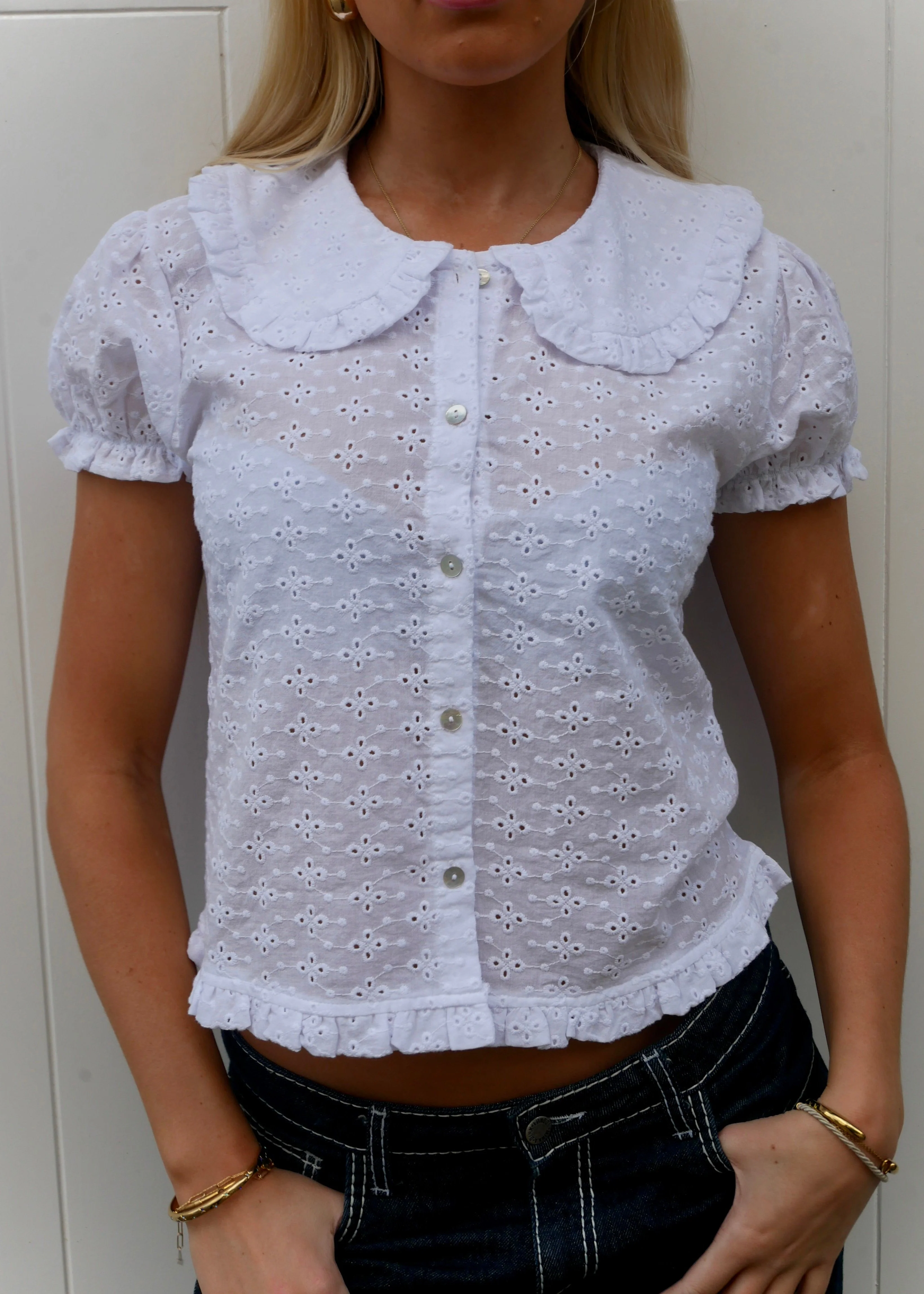 Bonnie Blouse - White - Image 5
