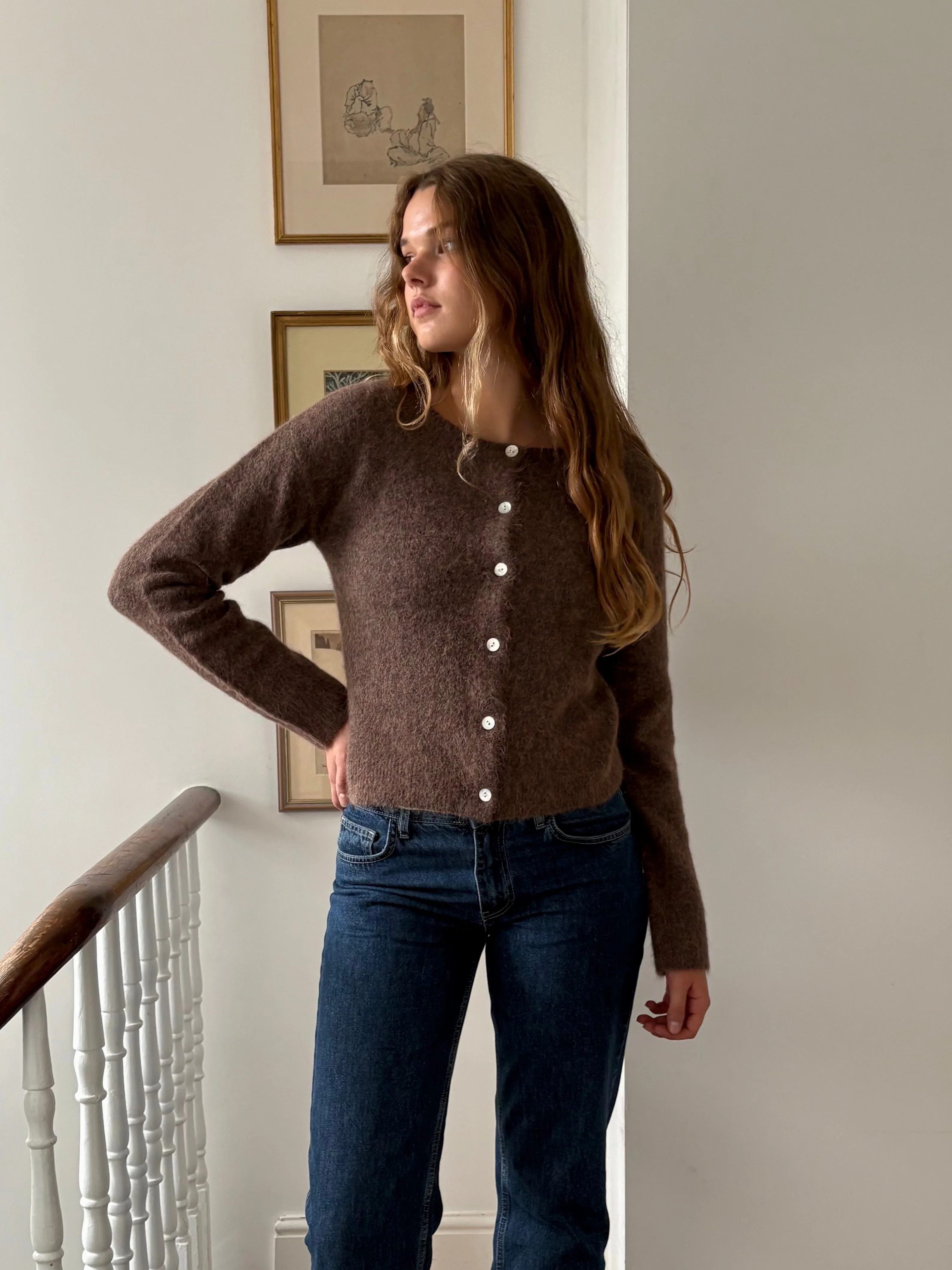 Elsa Cardigan - Brown - Image 4