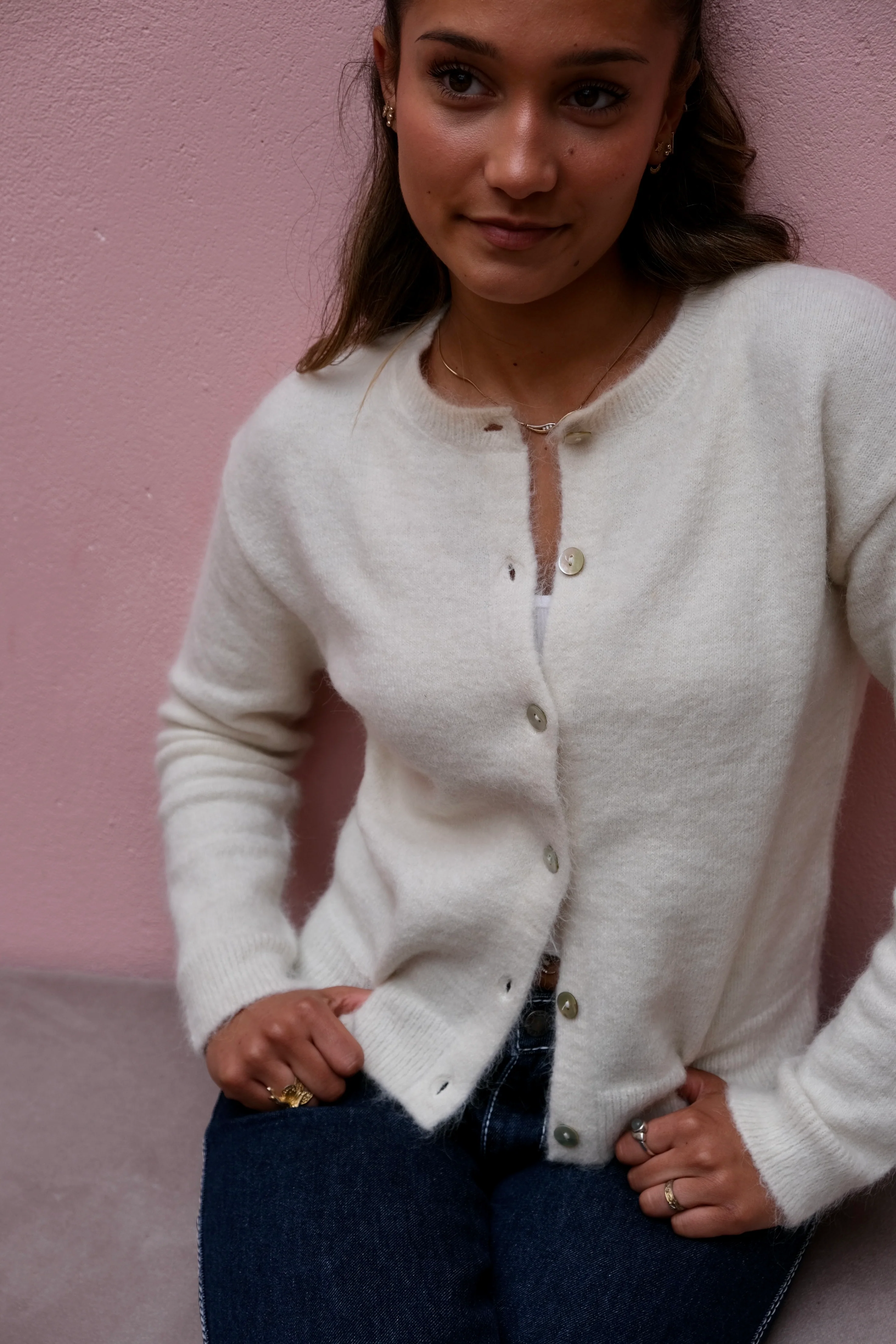 Elsa Cardigan - Cream - Image 4