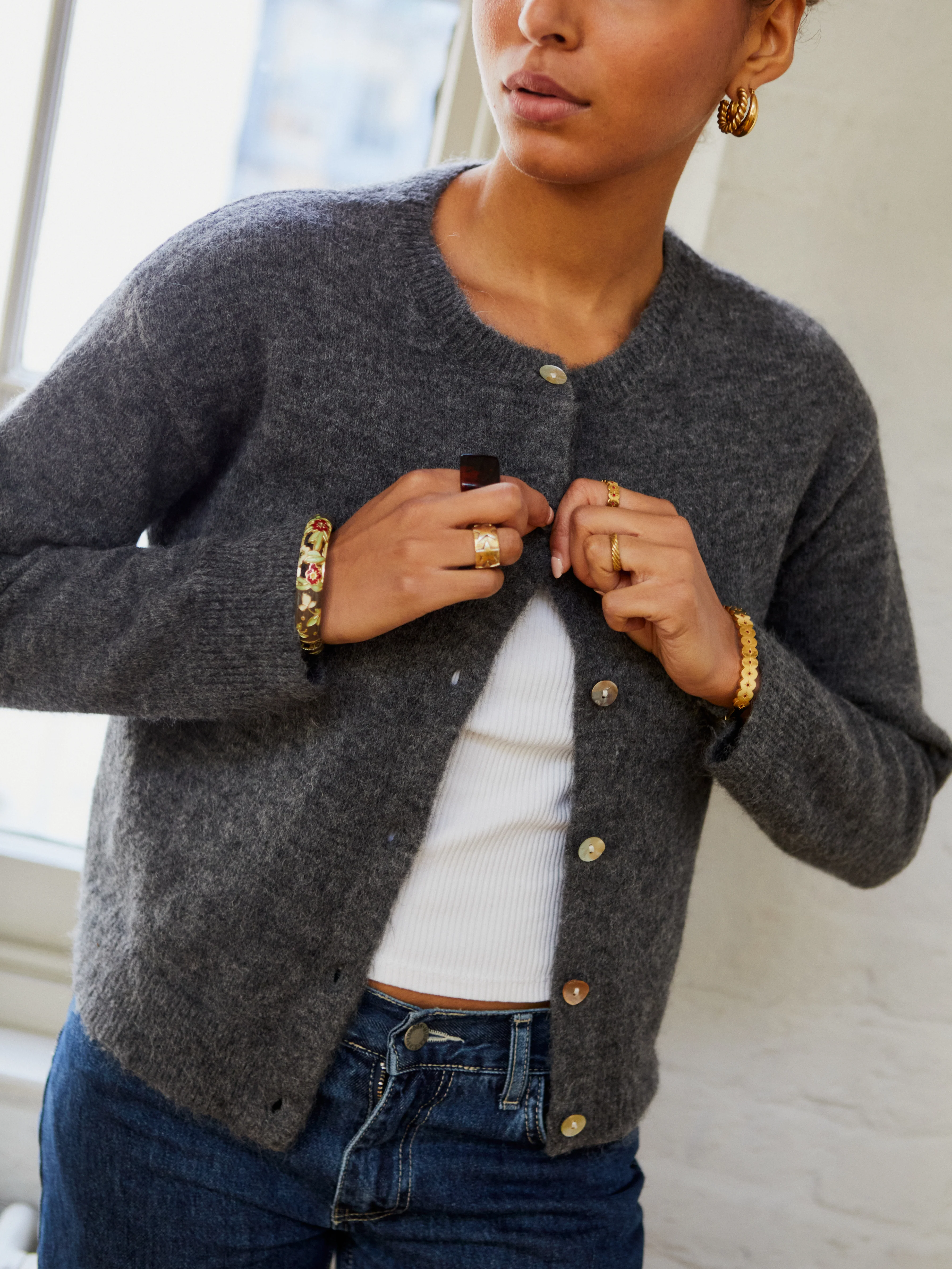 Elsa Cardigan - Dark Grey - Image 7