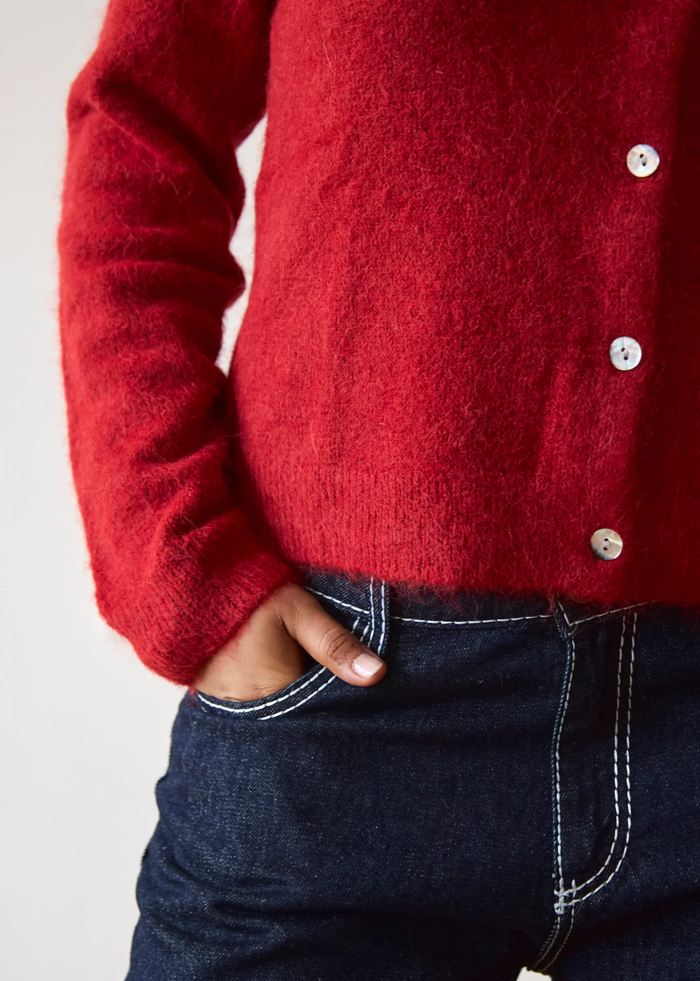 Elsa Cardigan - Red - Image 7