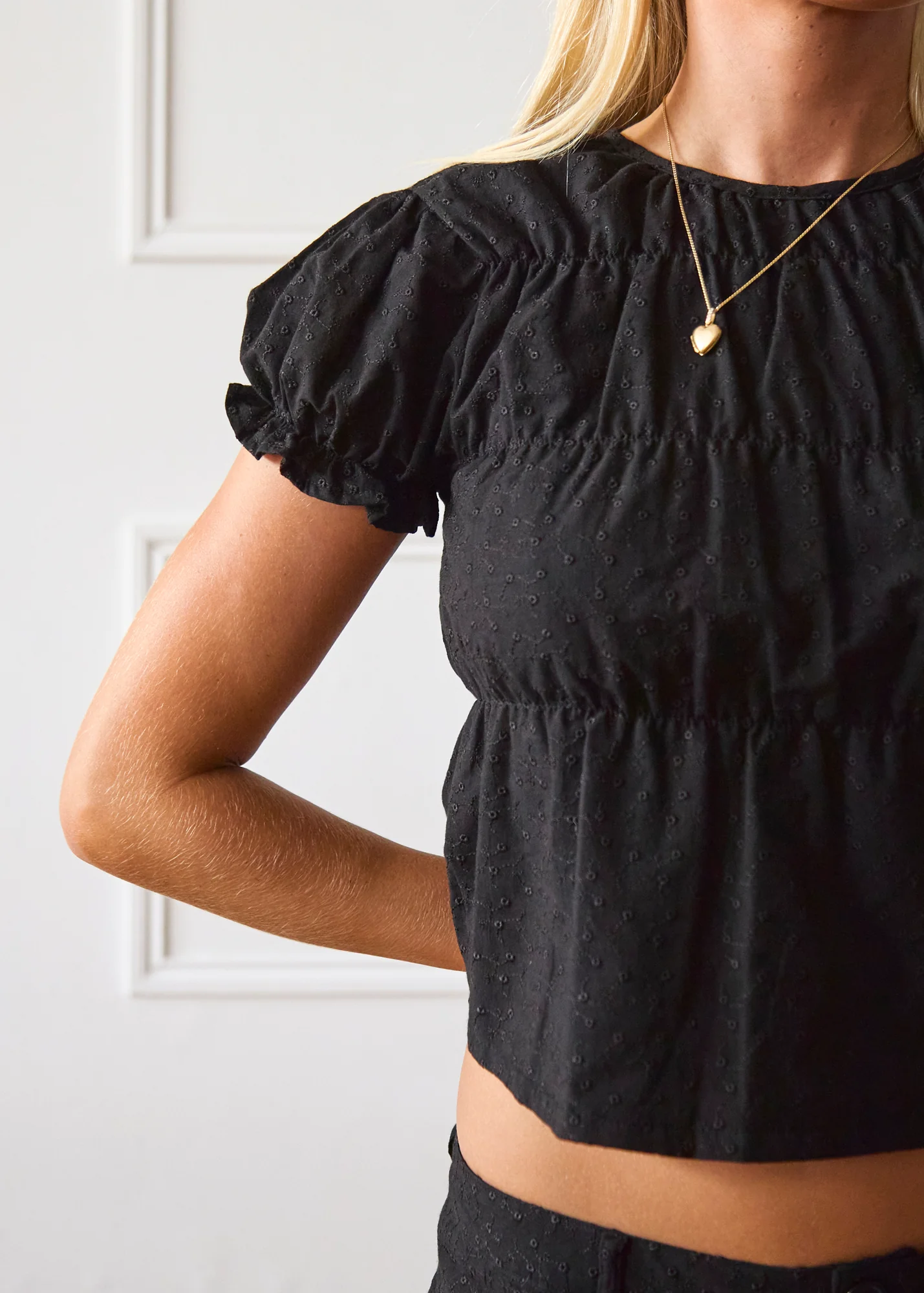 Etta Blouse - Black - Image 11