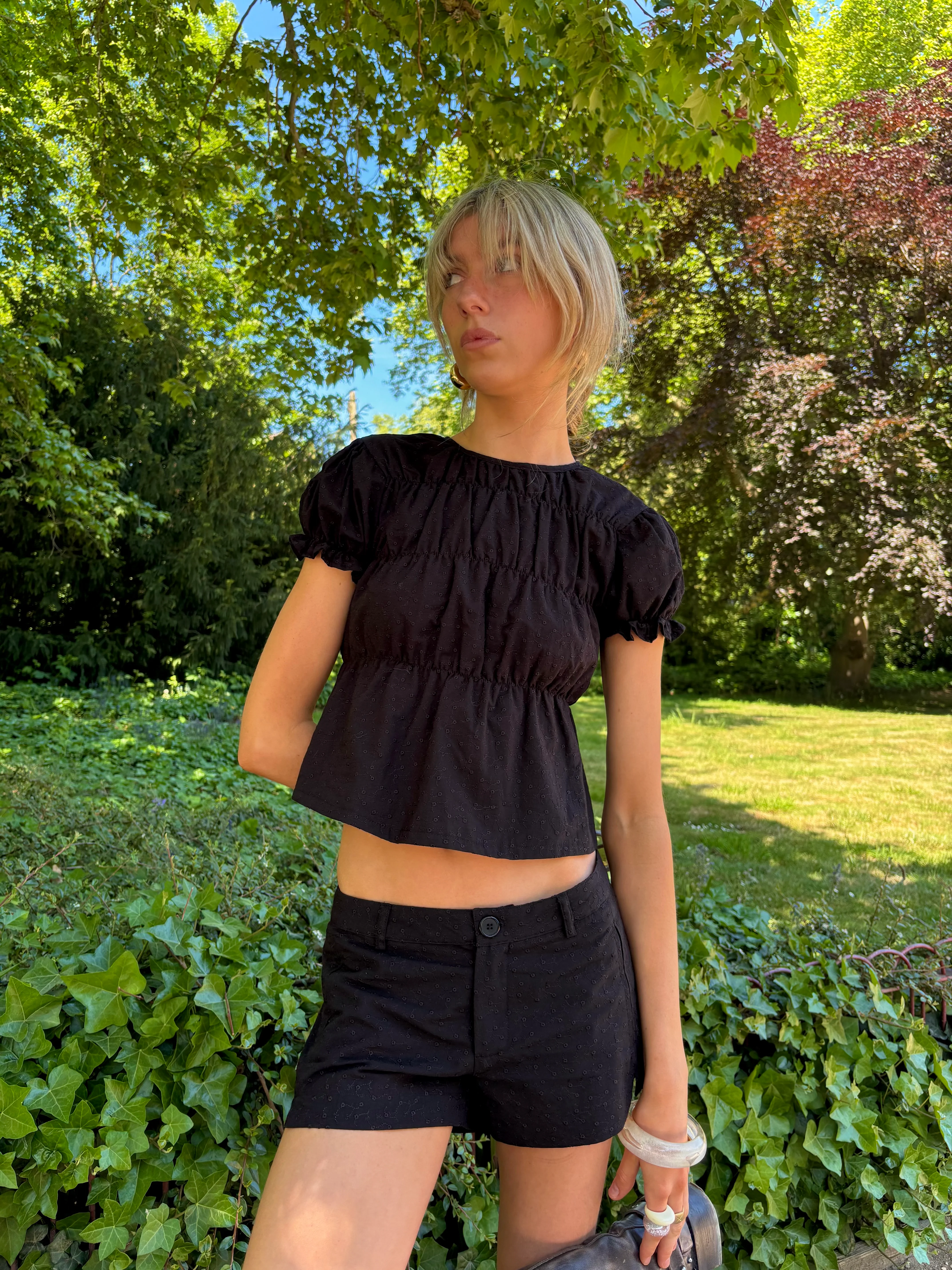 Etta Blouse - Black - Image 5