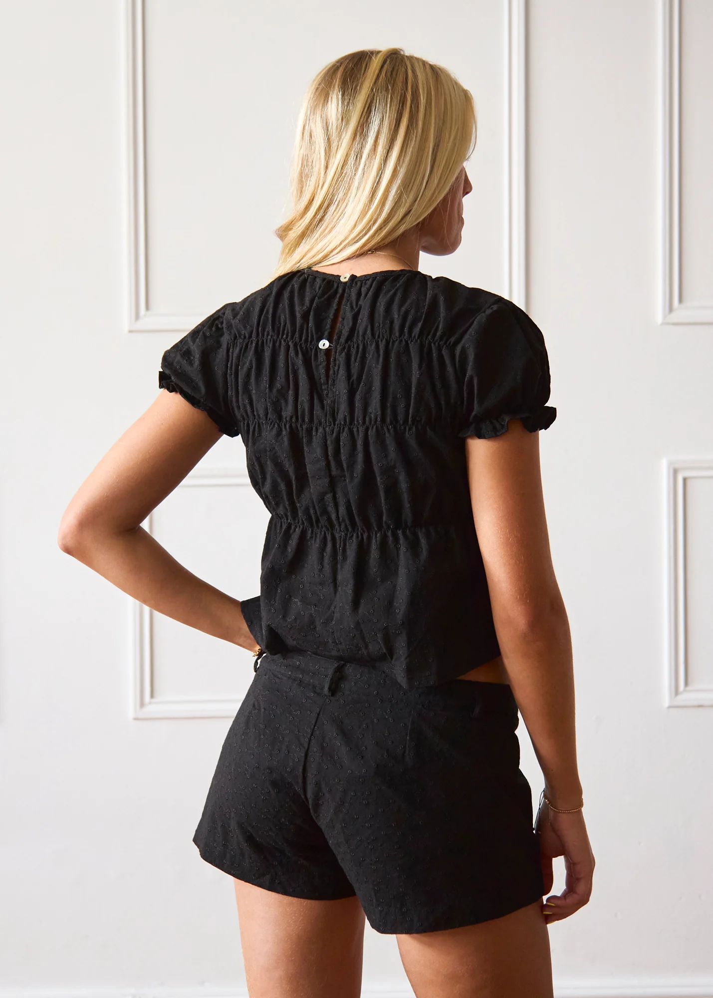 Etta Blouse - Black - Image 9