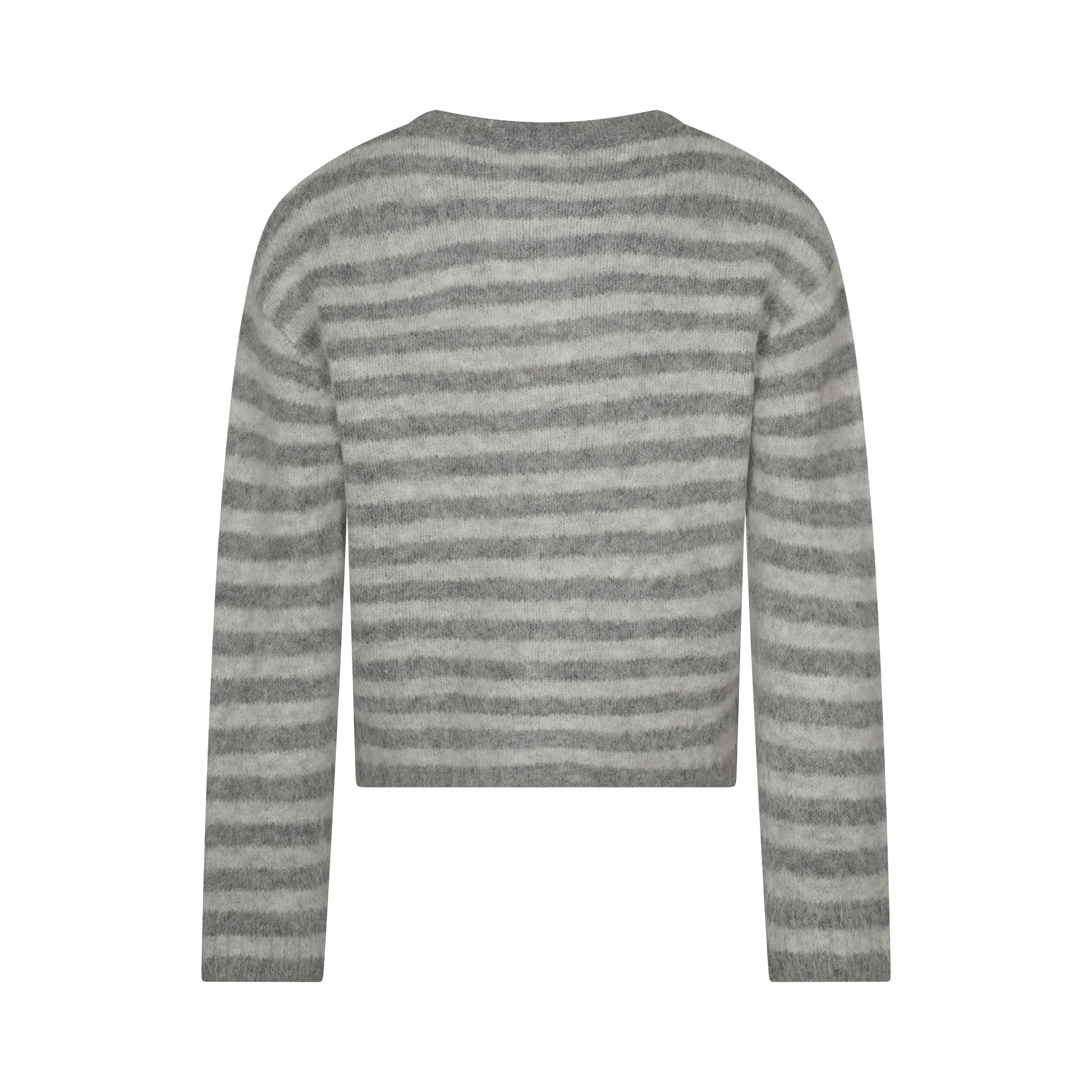 Evie Cardigan - Grey Stripe - Image 12