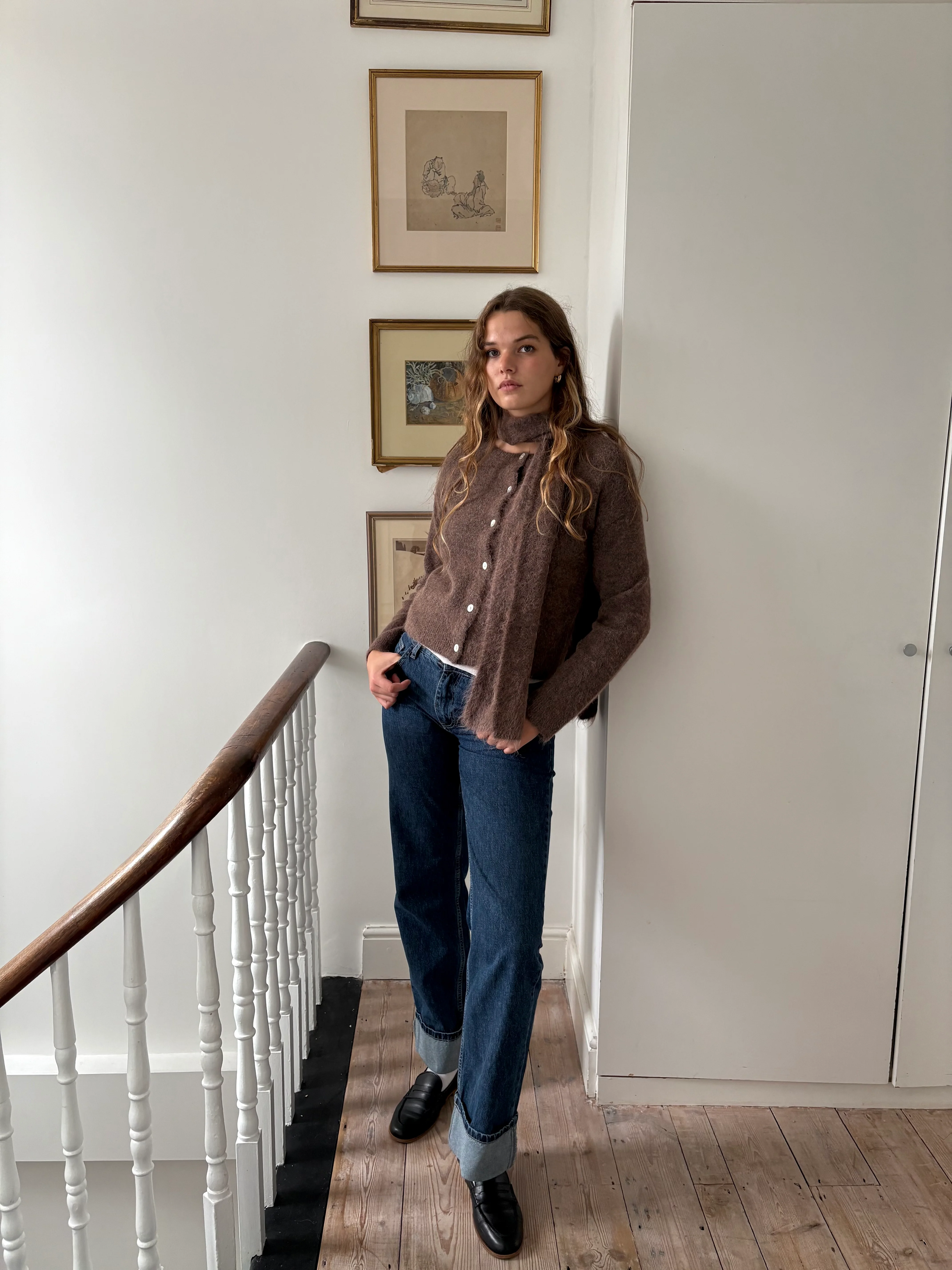 Evie Scarf - Brown - Image 3