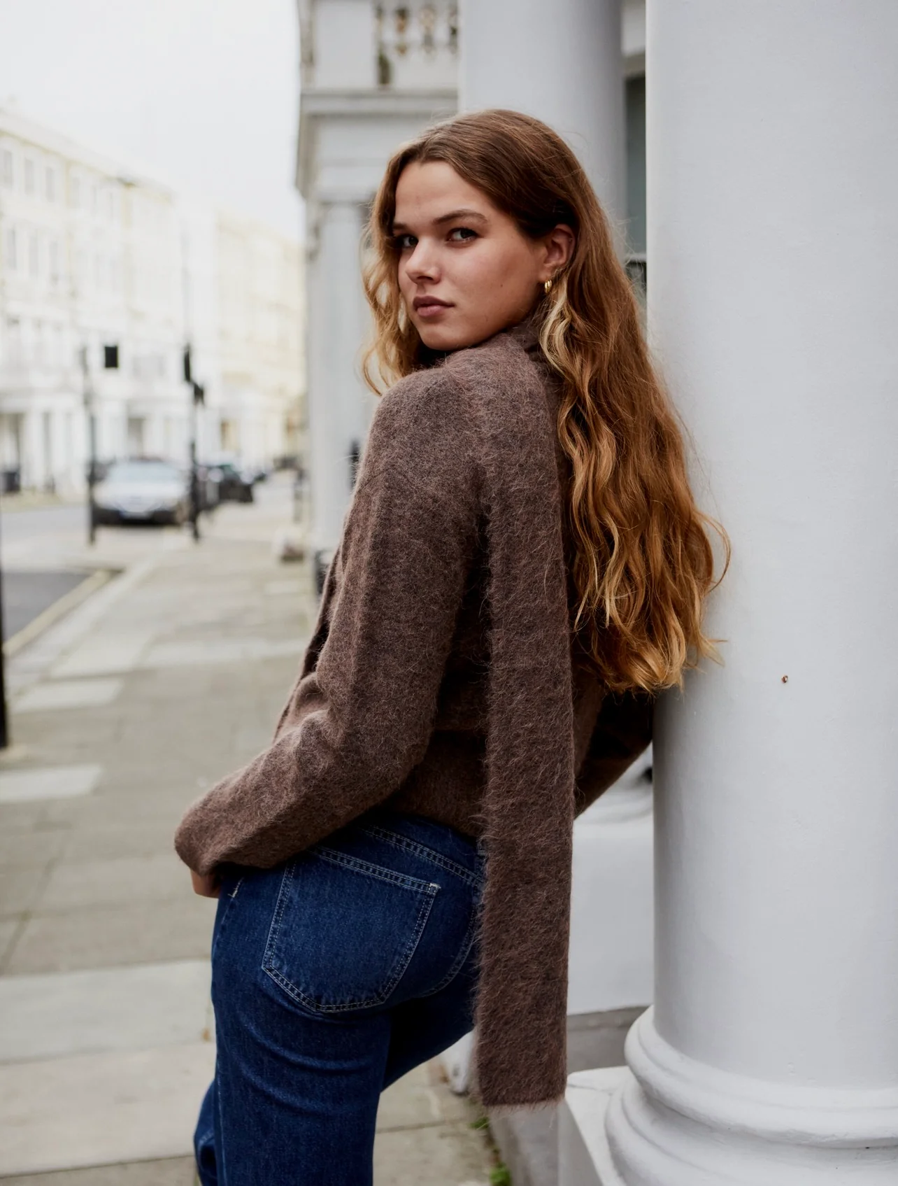 Evie Scarf - Brown - Image 4