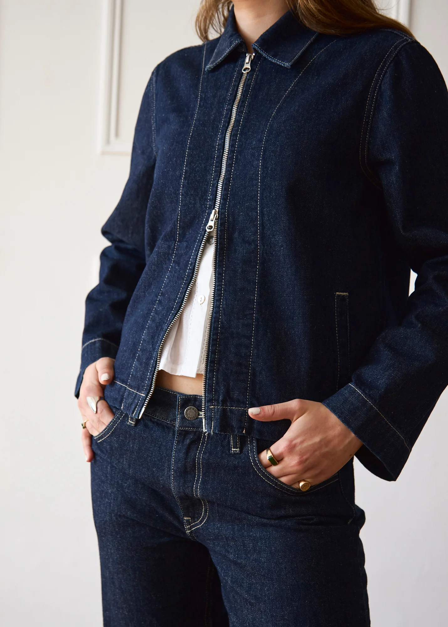 Hani Jacket - Dark Wash - Image 10