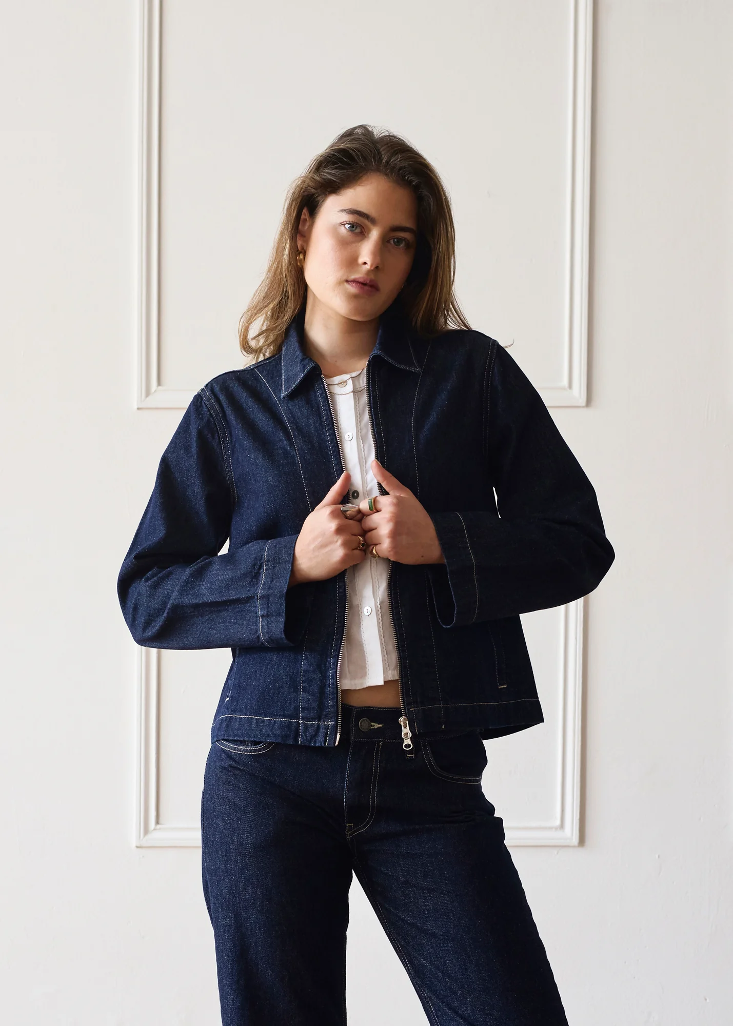 Hani Jacket - Dark Wash - Image 8