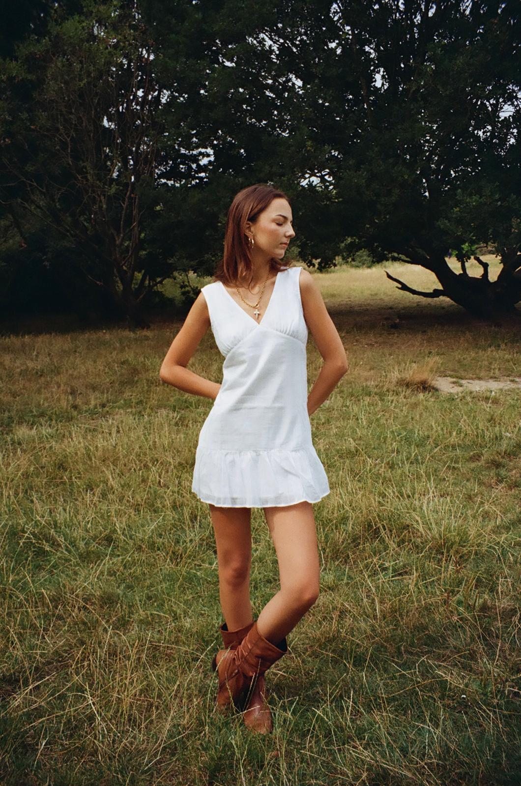 Marnie Dress - White - Image 4