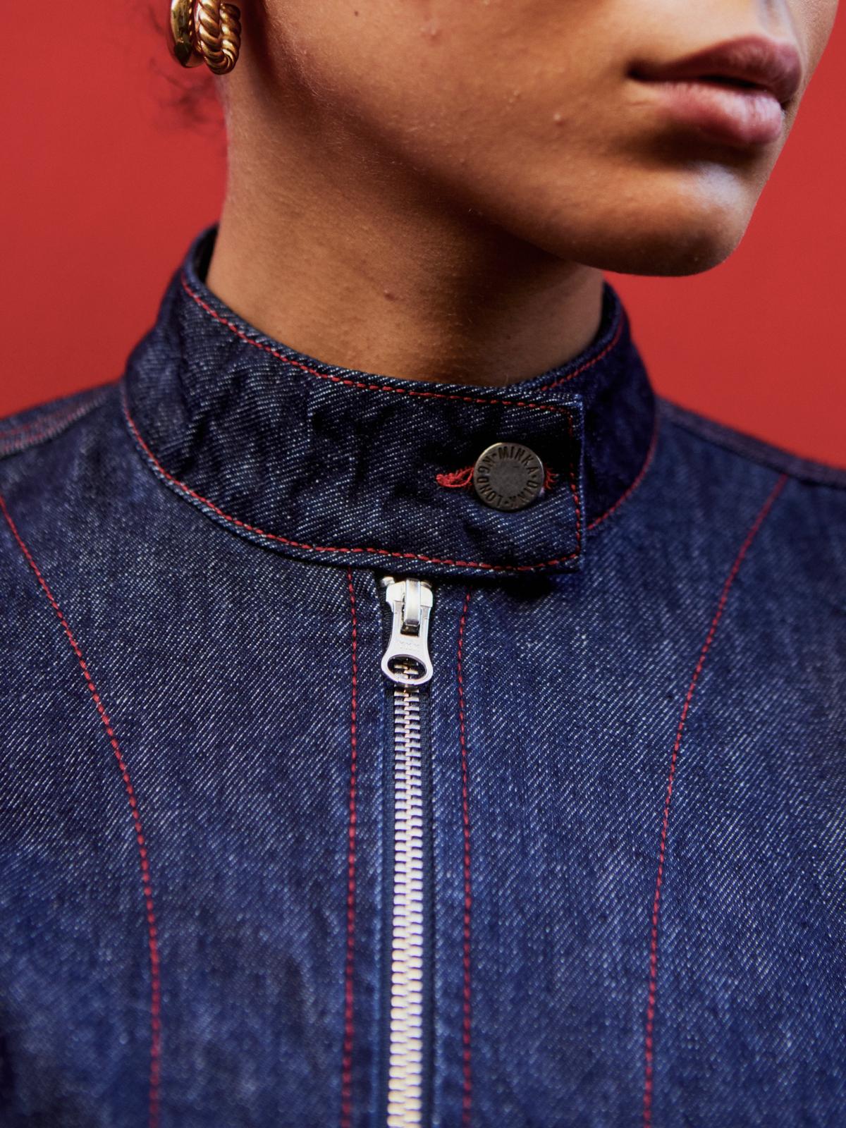 Nina Jacket - Indigo & Red - Image 10