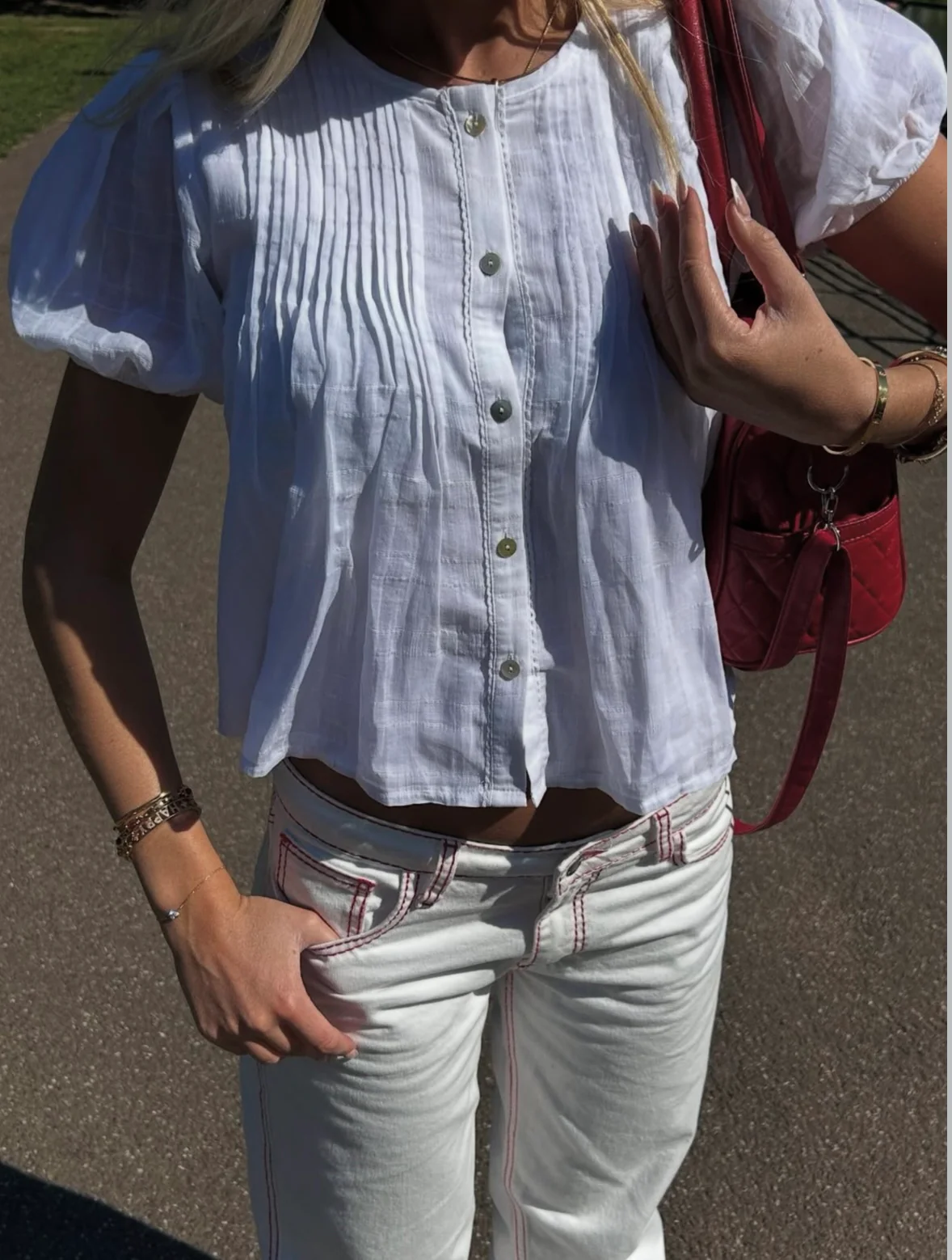 Poppy Blouse - White - Image 6