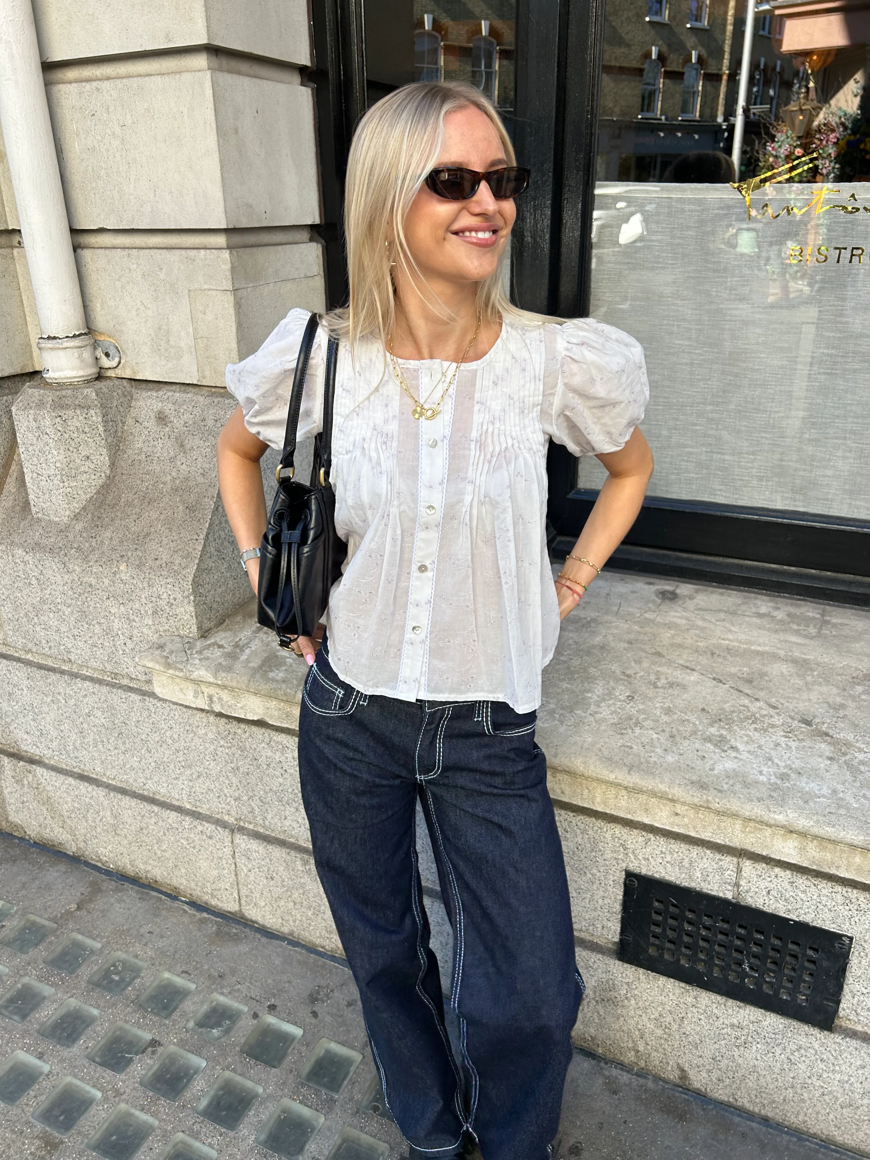 Poppy Blouse - White & Lilac - Image 11