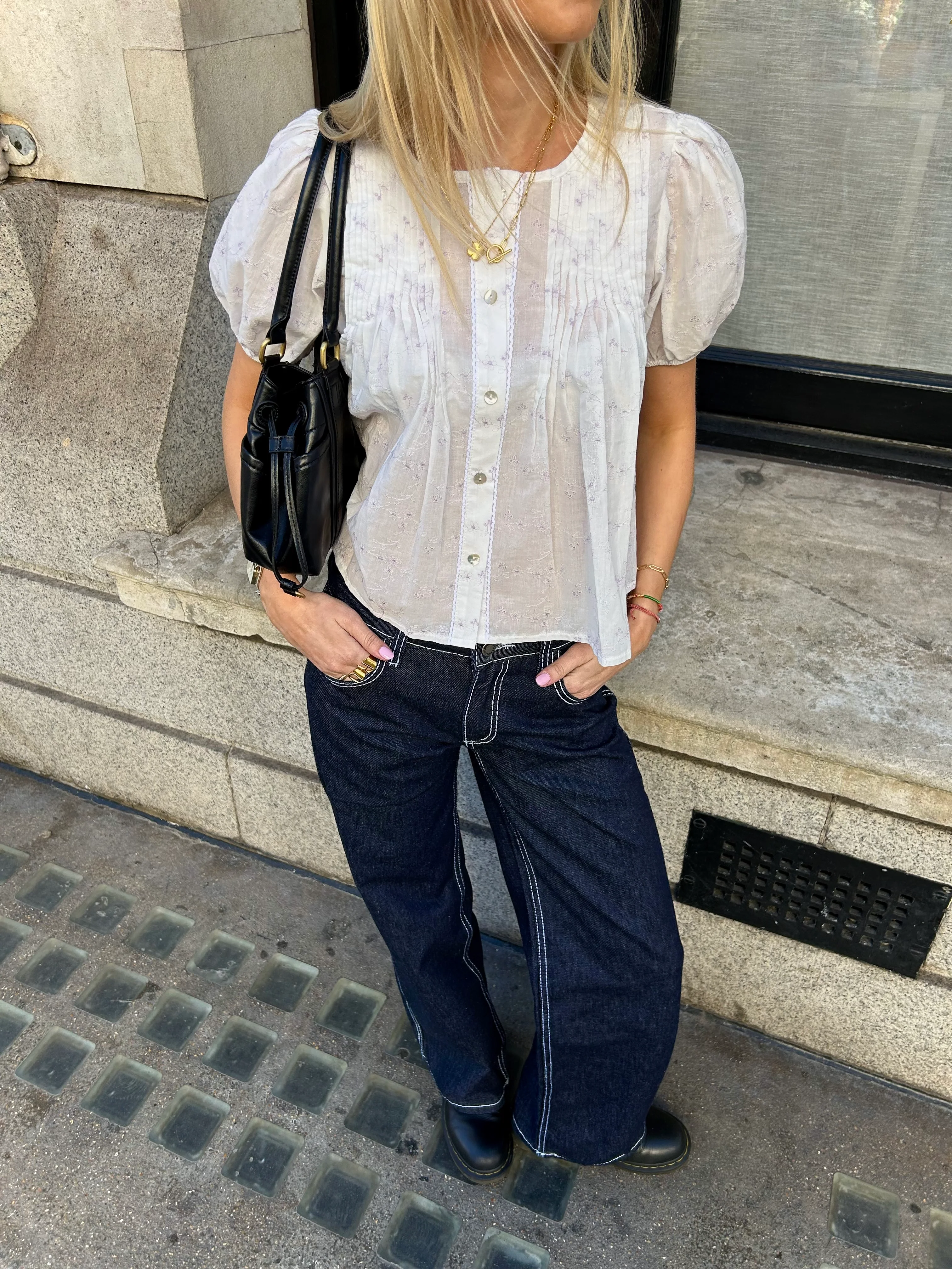 Poppy Blouse - White & Lilac - Image 12