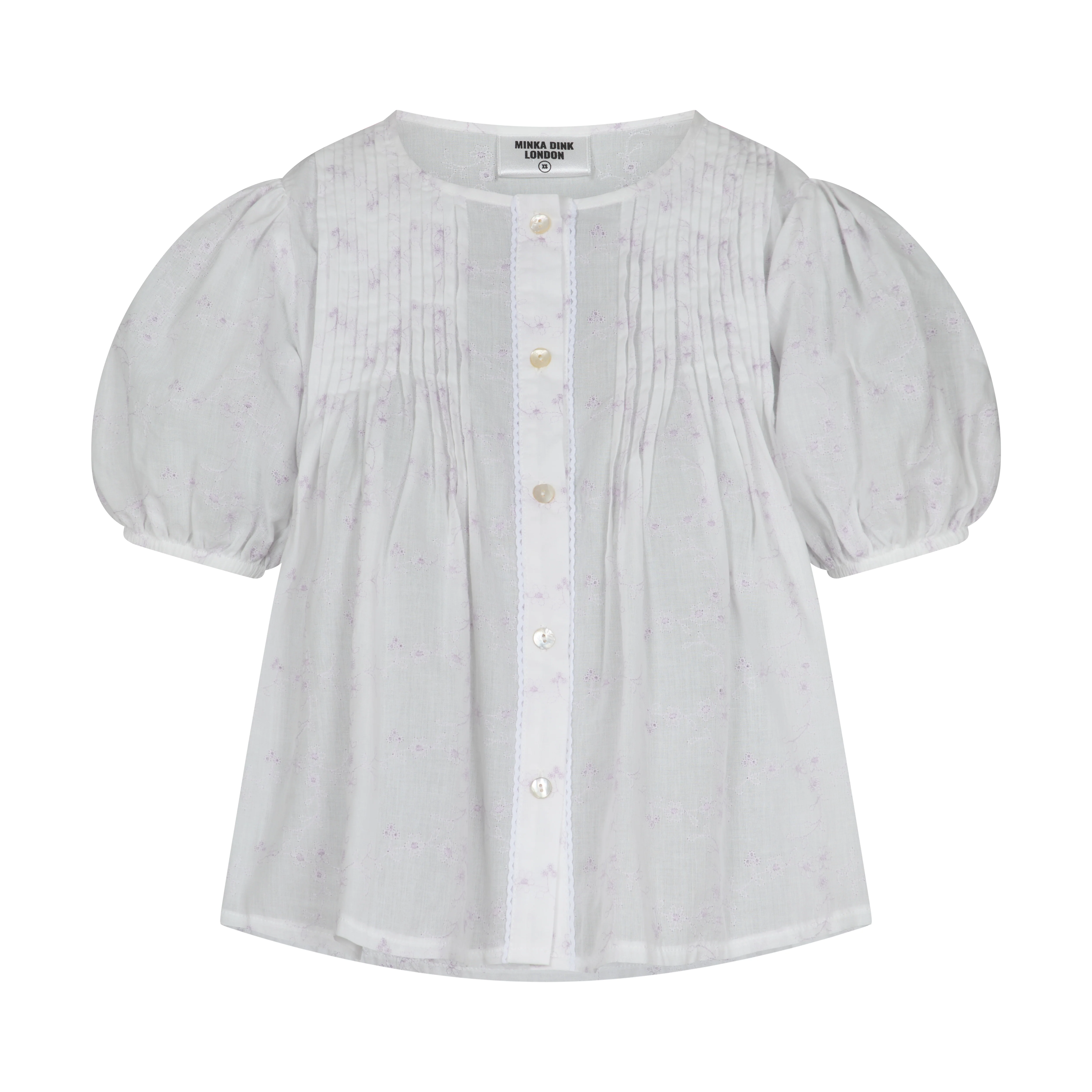 Poppy Blouse - White & Lilac - Image 14