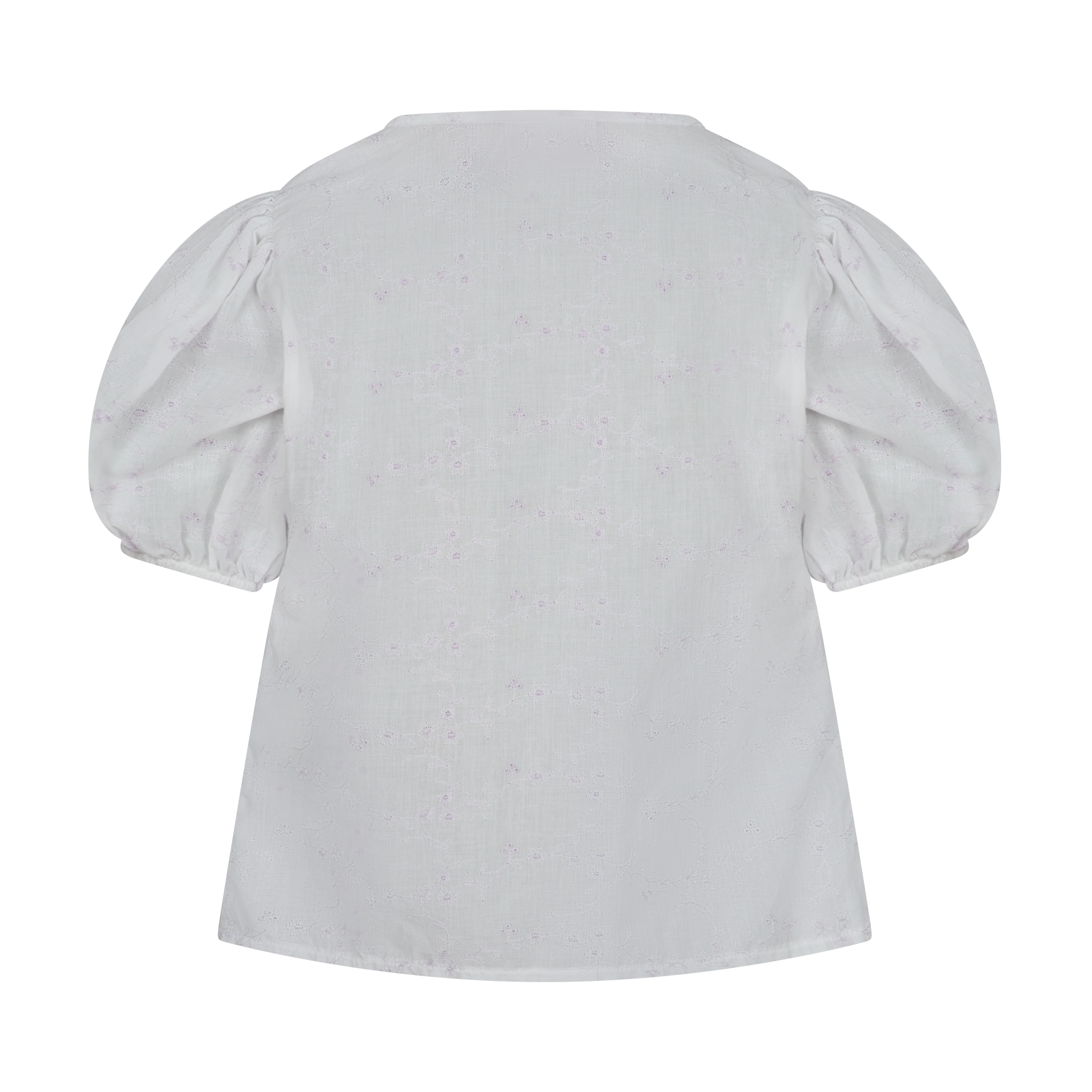 Poppy Blouse - White & Lilac - Image 15